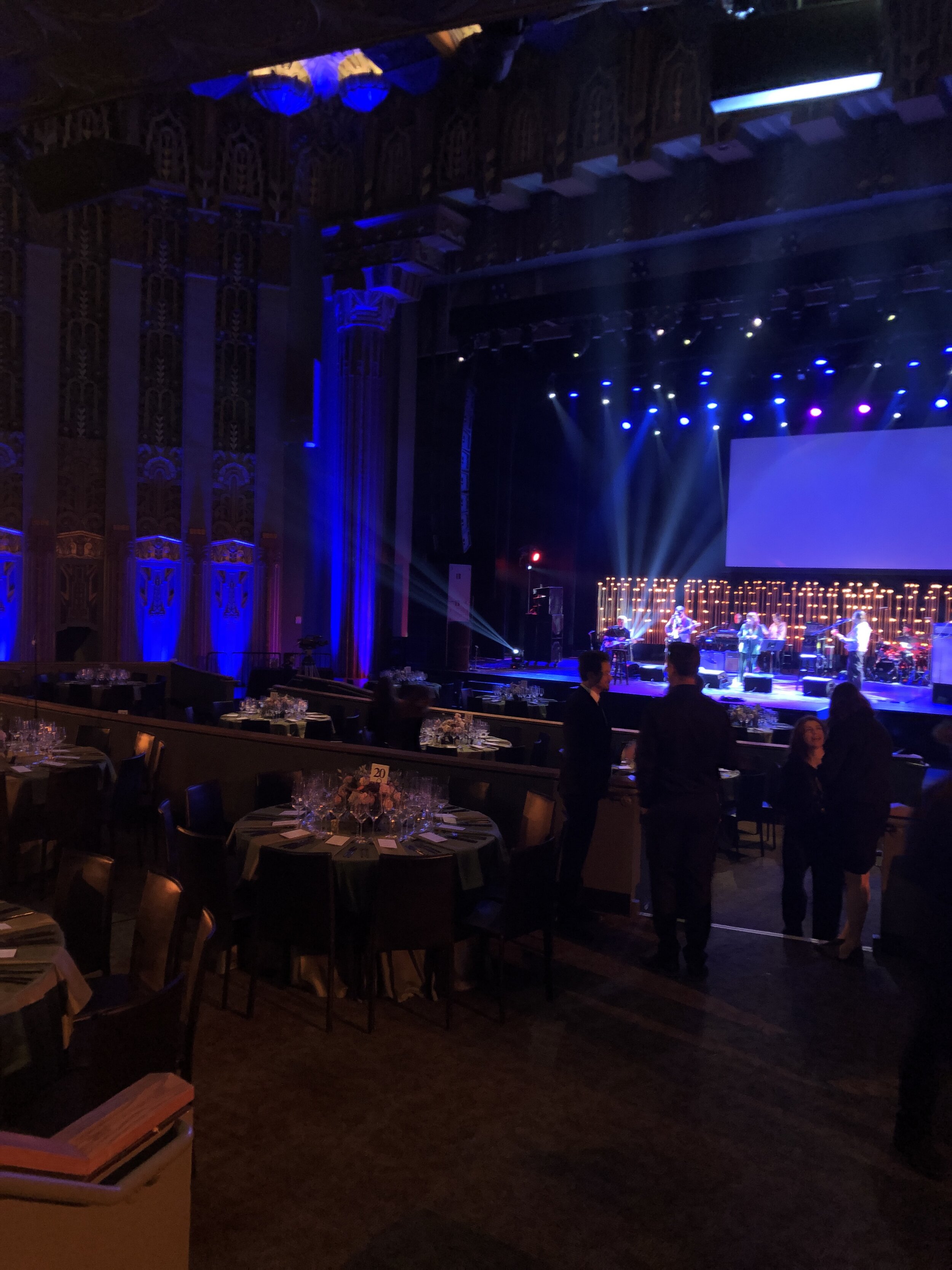 The Wiltern theater was transformed into a gorgeous dining room for the CORE gala