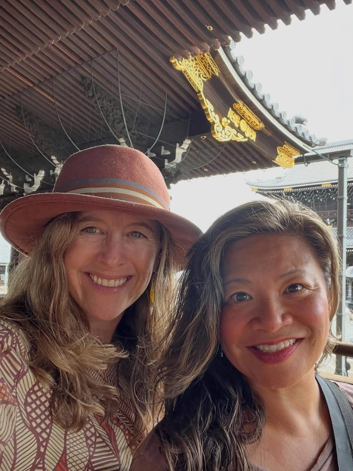 Peaceful day wandering around temples in Kyoto... 🏯... The first photos are from the Higashi temple complex and the next pics with the orange temples are from the Thousand Buddhas temple. Photos weren't permitted inside the temple with literally 100