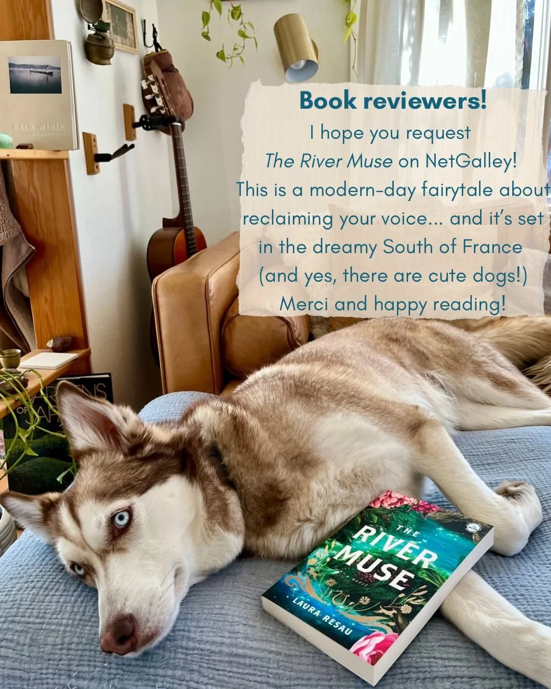 Book reviewer friends! 👋 The River Muse is available to request on NetGalley... I'd be honored and thrilled if you read and reviewed it. (Its release date is May 12, 2026.) 💫 This is a modern-day fairytale about reclaiming your voice, set in the dr