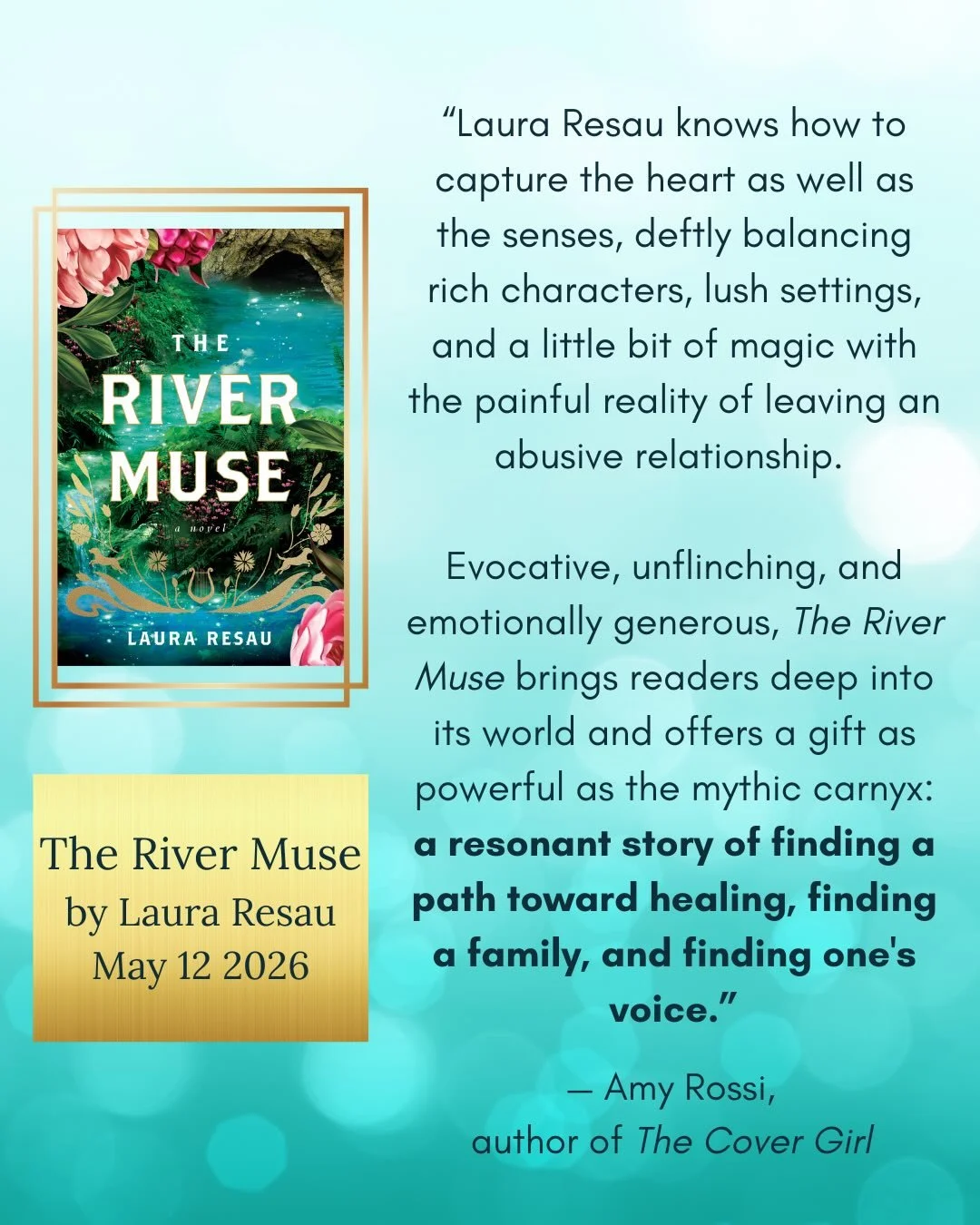 A huge thank you to the talented and generous author, Amy Rossi, for this gorgeous review of The River Muse! 🩵🙏🎶

I was completely swept away by Amy's powerful novel, The Cover Girl, which came out last year&hellip; and which I devoured in two sit