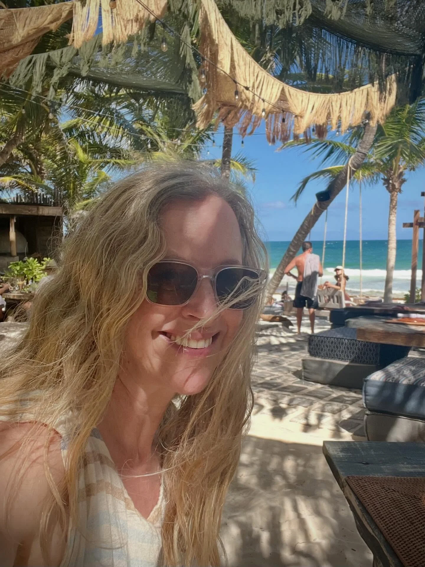 Hola from Tulum!🏝️🩵 Bran and I have been spending a relaxing week here to celebrate his 19th birthday&hellip; 🎂 

We have a blissful schedule of doing our creative work on our porch in the morning, then venturing out for yummy meals, walks through