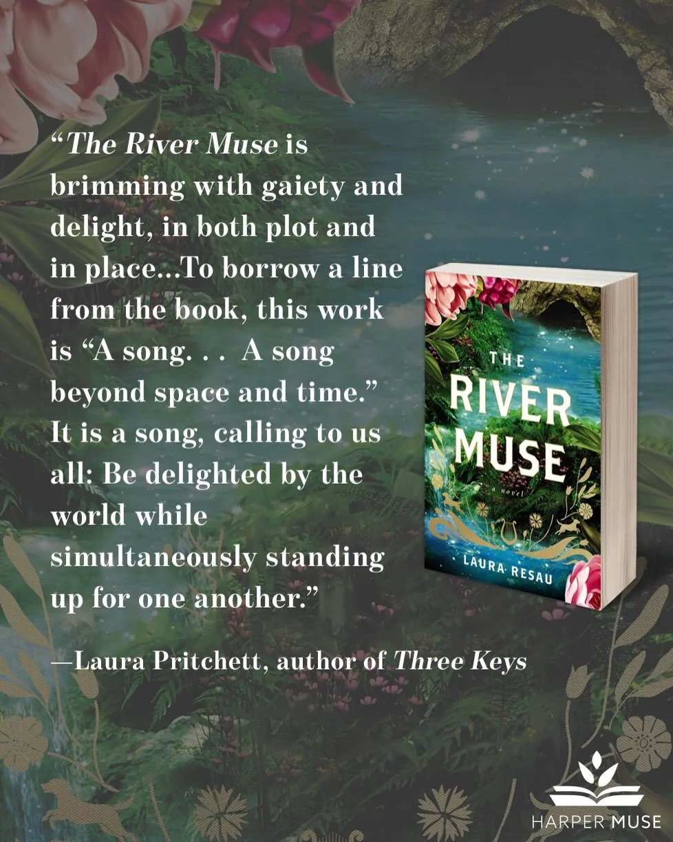 Huge thanks to my close friend and longtime writing group member, Laura Pritchett, for this heartfelt review of The River Muse! 🪉🩵🌞

Laura Pritchett is the brilliant author of Three Keys, a captivating novel about a woman in her 50s who sets off o
