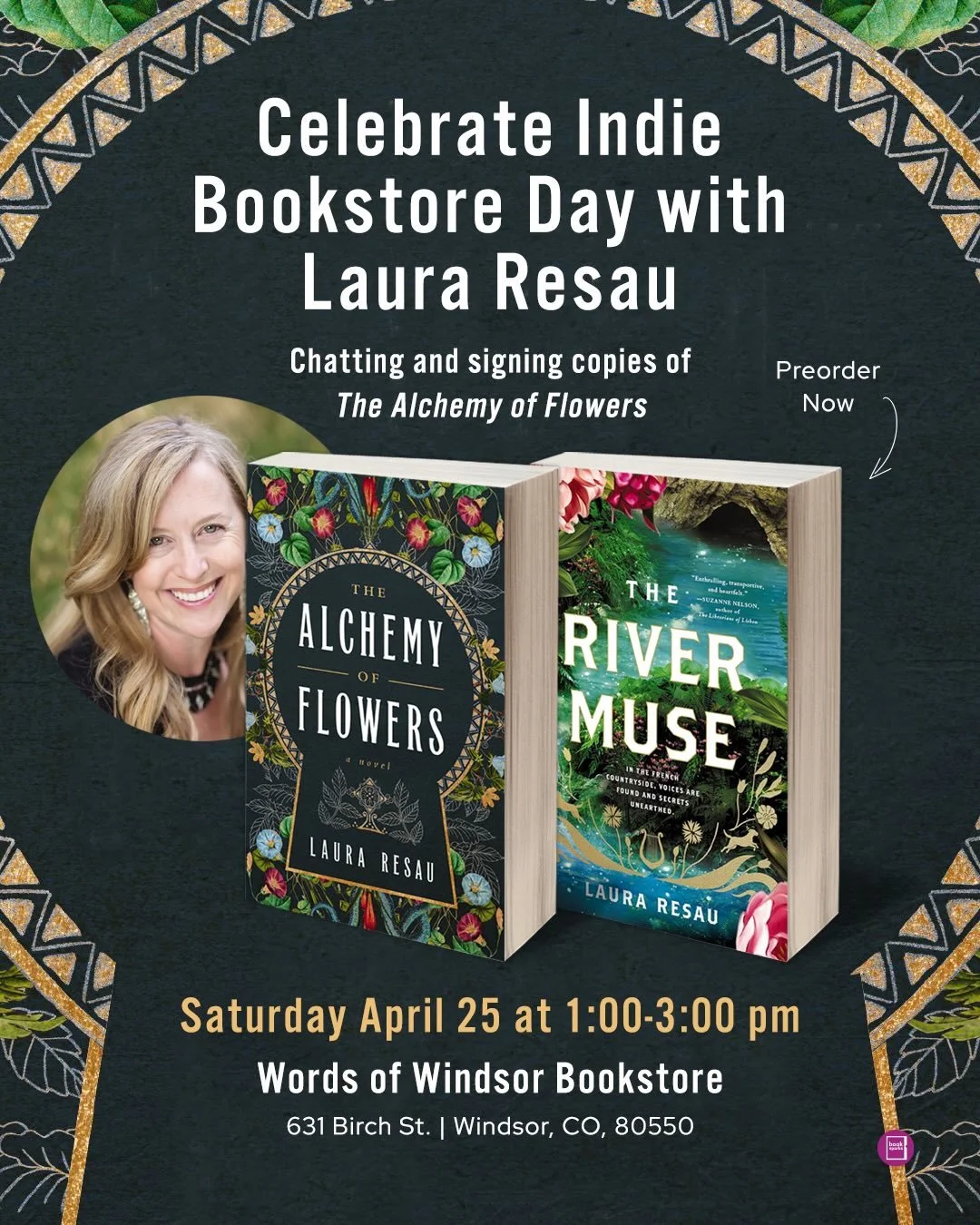 Hello book-loving friends! How are you celebrating independent bookstore day on April 25? 📚💫

If you're in the NoCo area, I'd love to see you at the Words of Windsor bookstore on Saturday, April 25, between 1 o'clock and 3 o'clock! 🥰

I'll be sign