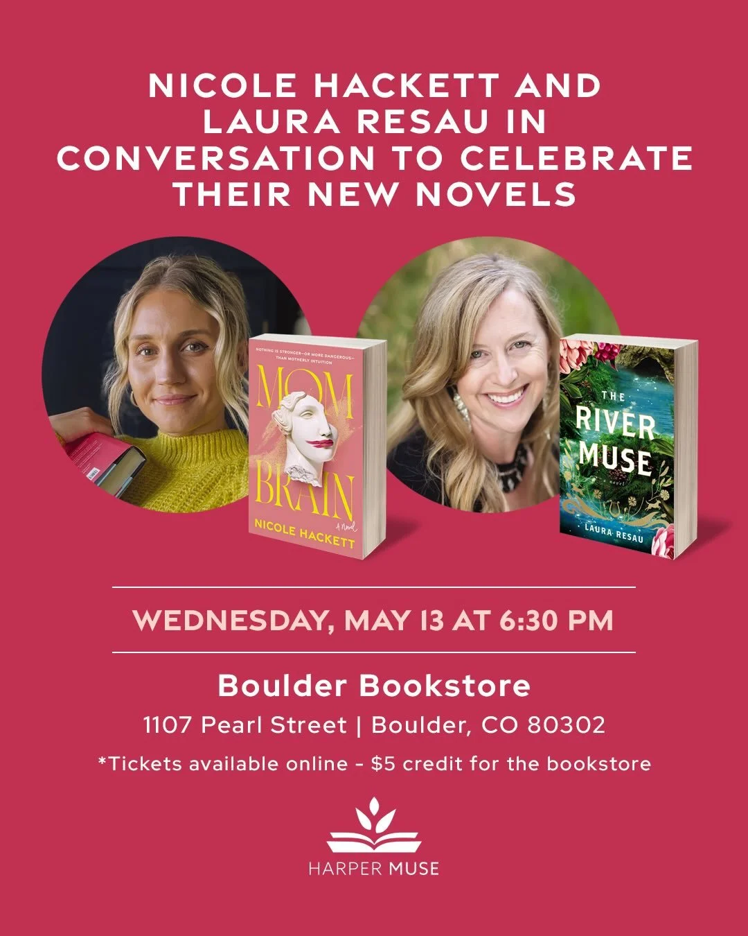 Boulder friends! Nicole and I are so excited for a fun evening with you this Wednesday, May 13, at 6:30 at the fabulous Boulder Bookstore! 📖🏝️🪻

If you haven't gotten your ticket yet, please swing by the Boulder bookstore website to do that! 🎟️✔️