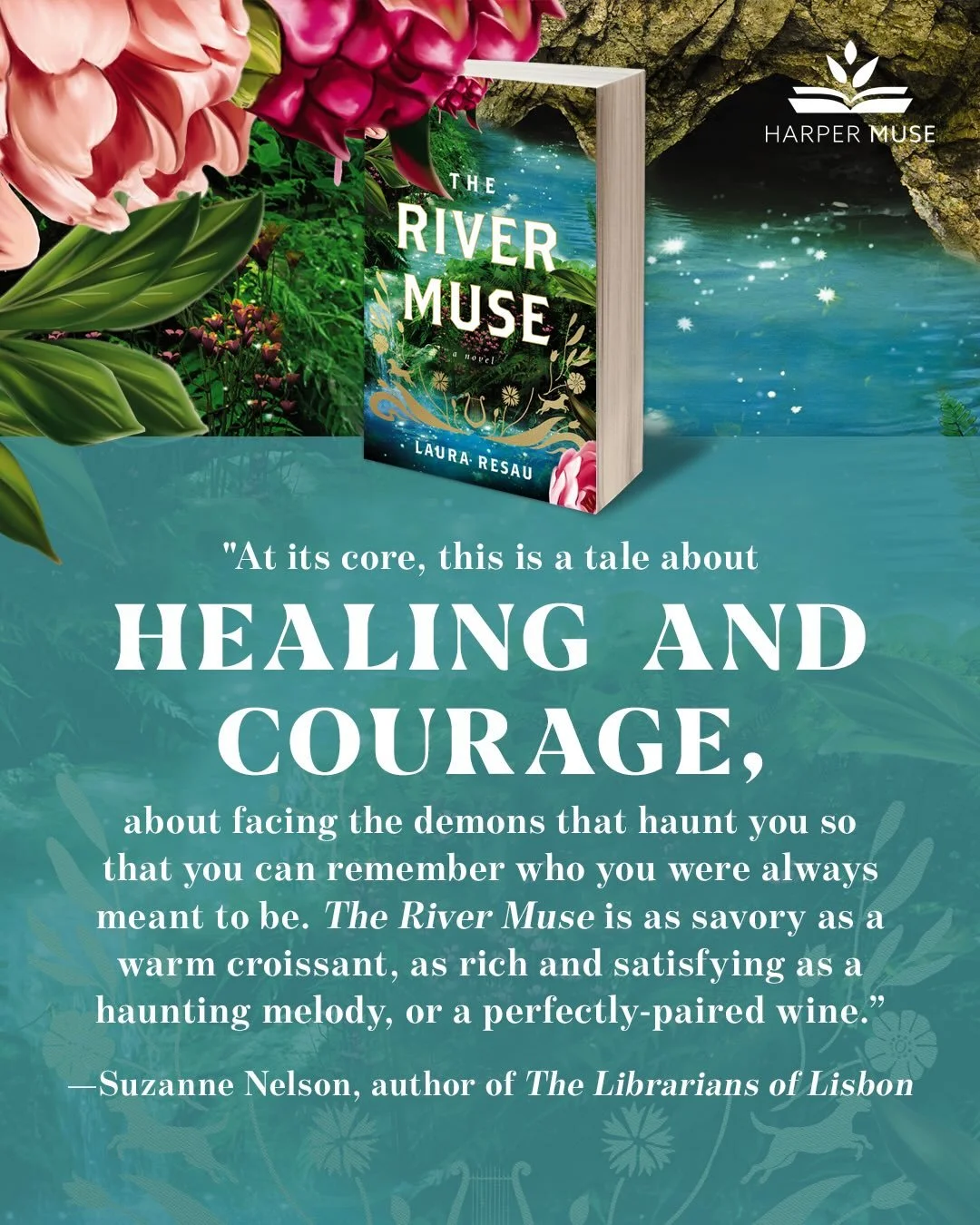 Just a few more days until The River Muse is out in the world! I'm incredibly grateful to the fabulous author Suzanne Nelson for her eloquent words about my book.🩵🌞🪻

Swipe to see her new book coming out the same day as mine, May 12! 🎉 Her middle