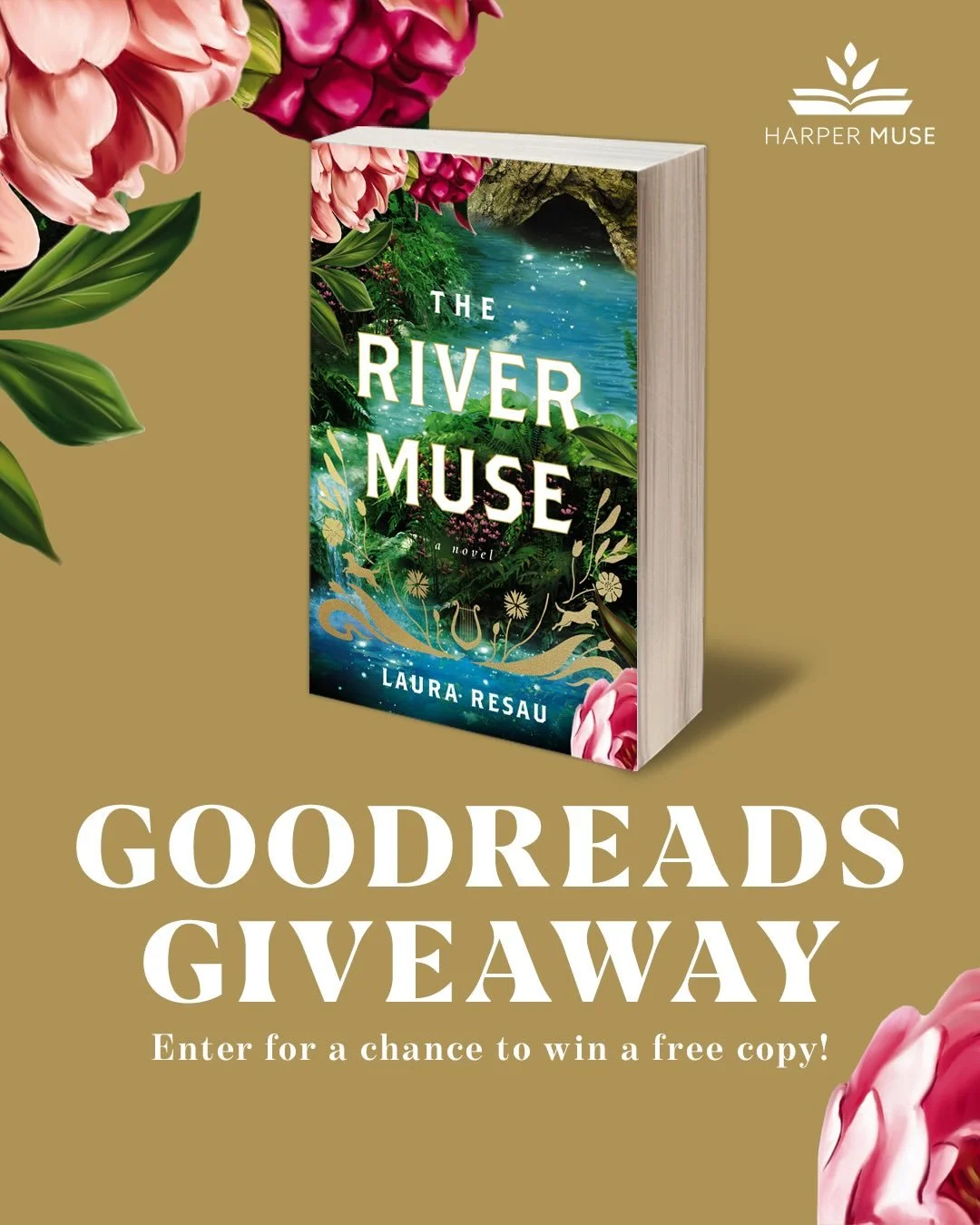 Thank you for all the book love during this release week! 🥰🎉There's a Goodreads giveaway this week for The River Muse!🩵📖 Just head on over to Goodreads to enter (link in my profile)... good luck! 💫

And I'd be incredibly grateful if you could le