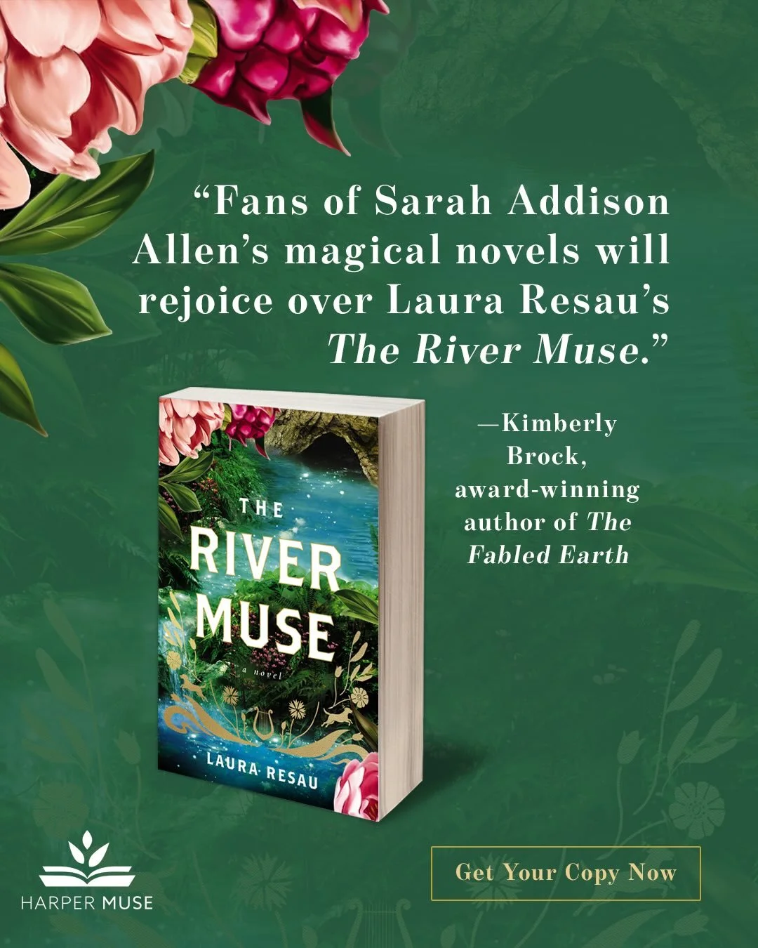 I'm deeply grateful to the talented and big-hearted author, Kimberly Brock, for these kind words about The River Muse! 💓 

I have been a fan of Sarah Addison Allen's work ever since I read Garden Spells many years ago. This quote means a lot to me!?