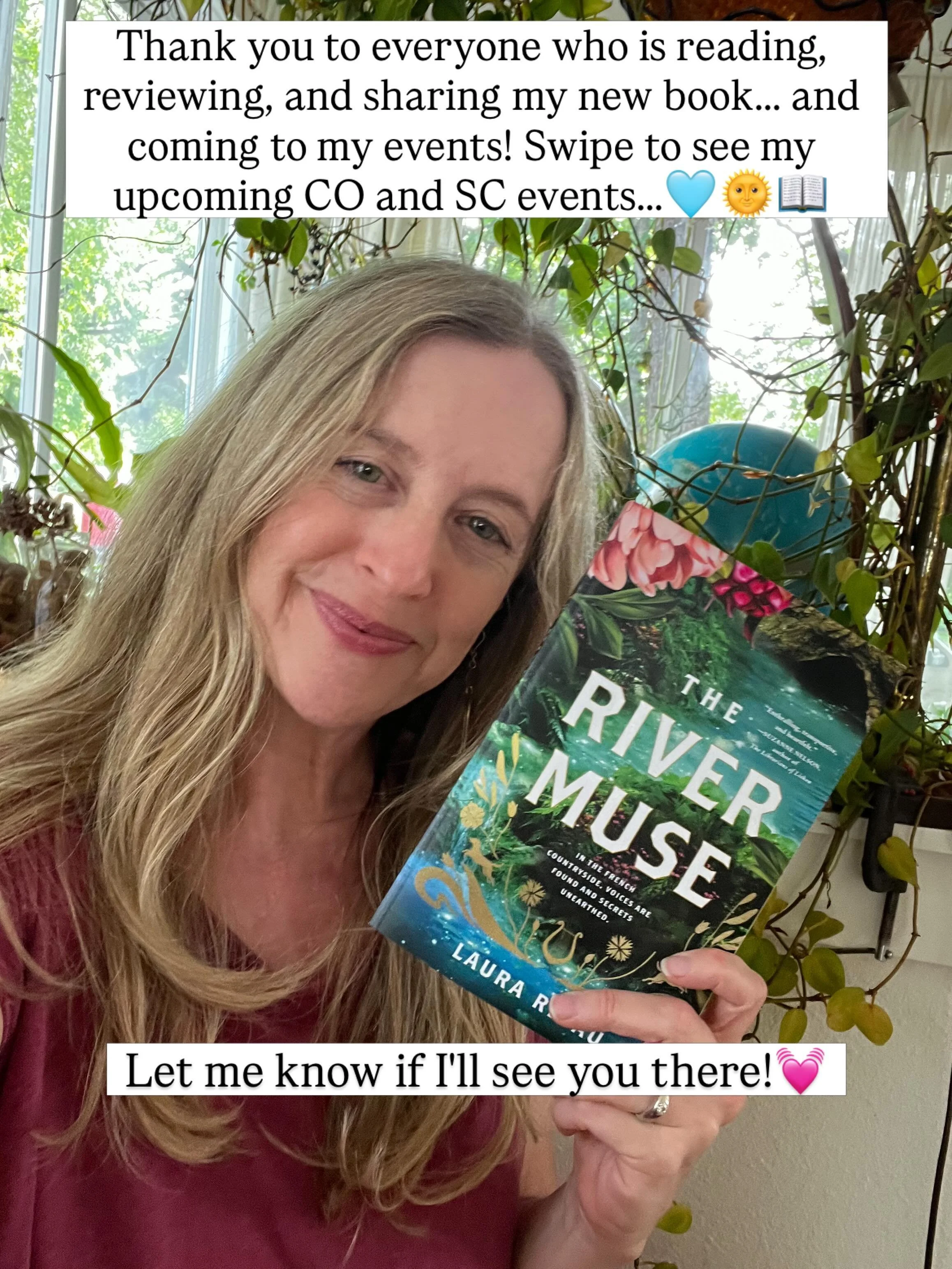Hello, dear reader friends! Just want to give a shout out of gratitude to all of you who are reading The River Muse, reviewing it, sharing it with others&hellip; It means a lot to me! 💓 

I've loved seeing many of you at my events in Fort Collins an