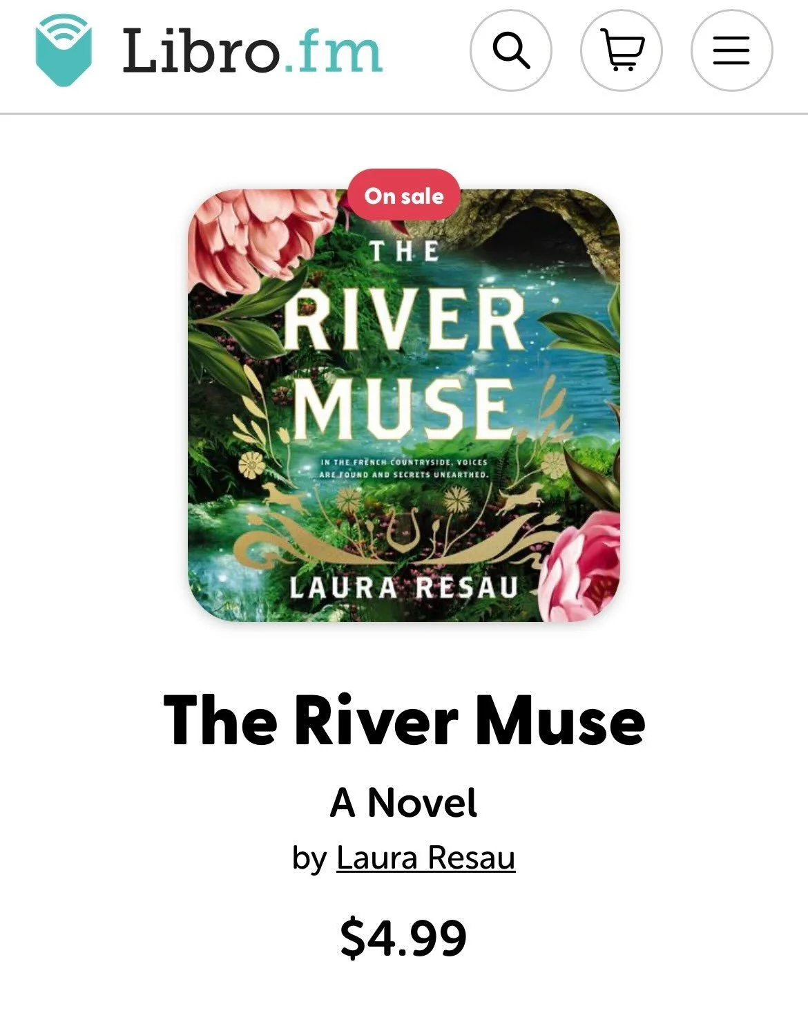 The River Muse audiobook is super-on-sale at Libro FM right now&hellip; And I don't know how long that will last! 😮 I really love Libro FM... it's a great way to support your local independent bookstores. 🥰

This audiobook is narrated by Cassandra 