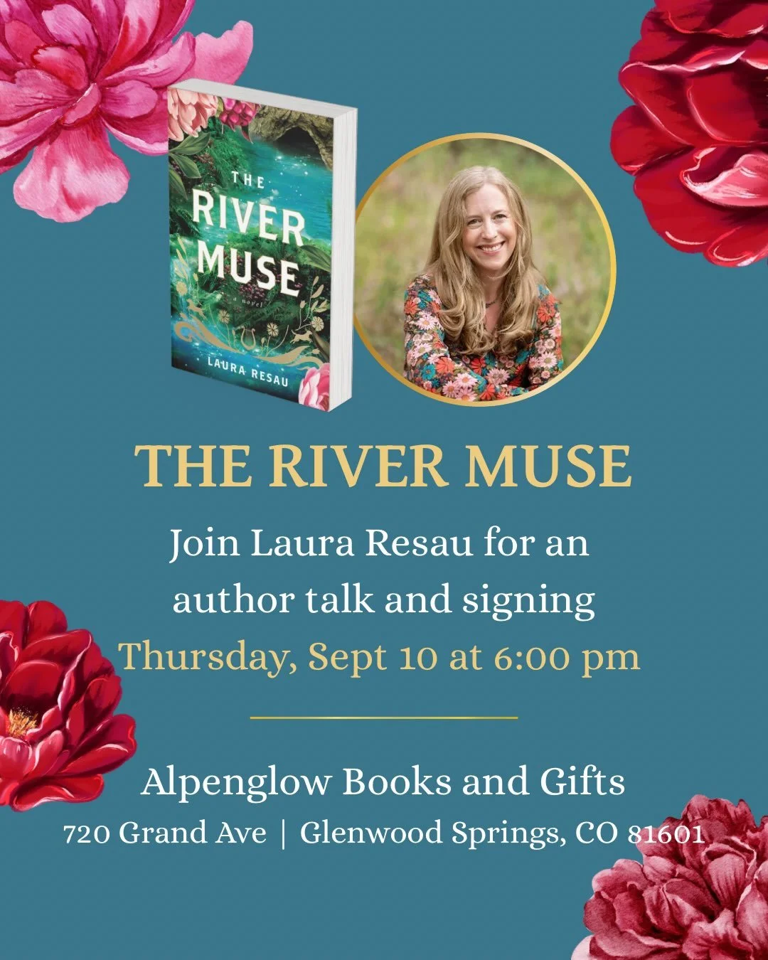 I can't believe it's just one month until my book event in Glenwood Springs at Alpenglow Books! The summer is flying by&hellip; please join me there on September 10 at 6 o'clock&hellip; and spread the word to your Colorado mountain friends! ⛰️🩵

Swi