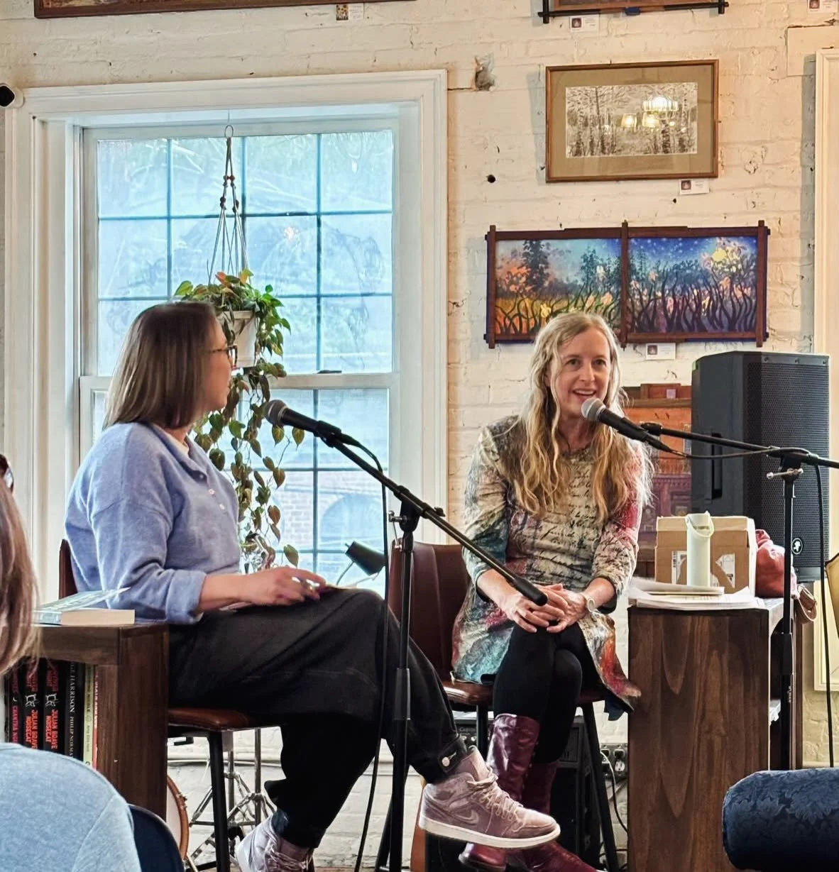 I had such a fun Saturday at the Patapsco Literary Festival in Old Ellicott City, Maryland! 📚&hearts;️

I'm grateful to Backwater Books for their amazing work and hospitality... this is one of my favorite indie bookstores, complete with a bibliopub 