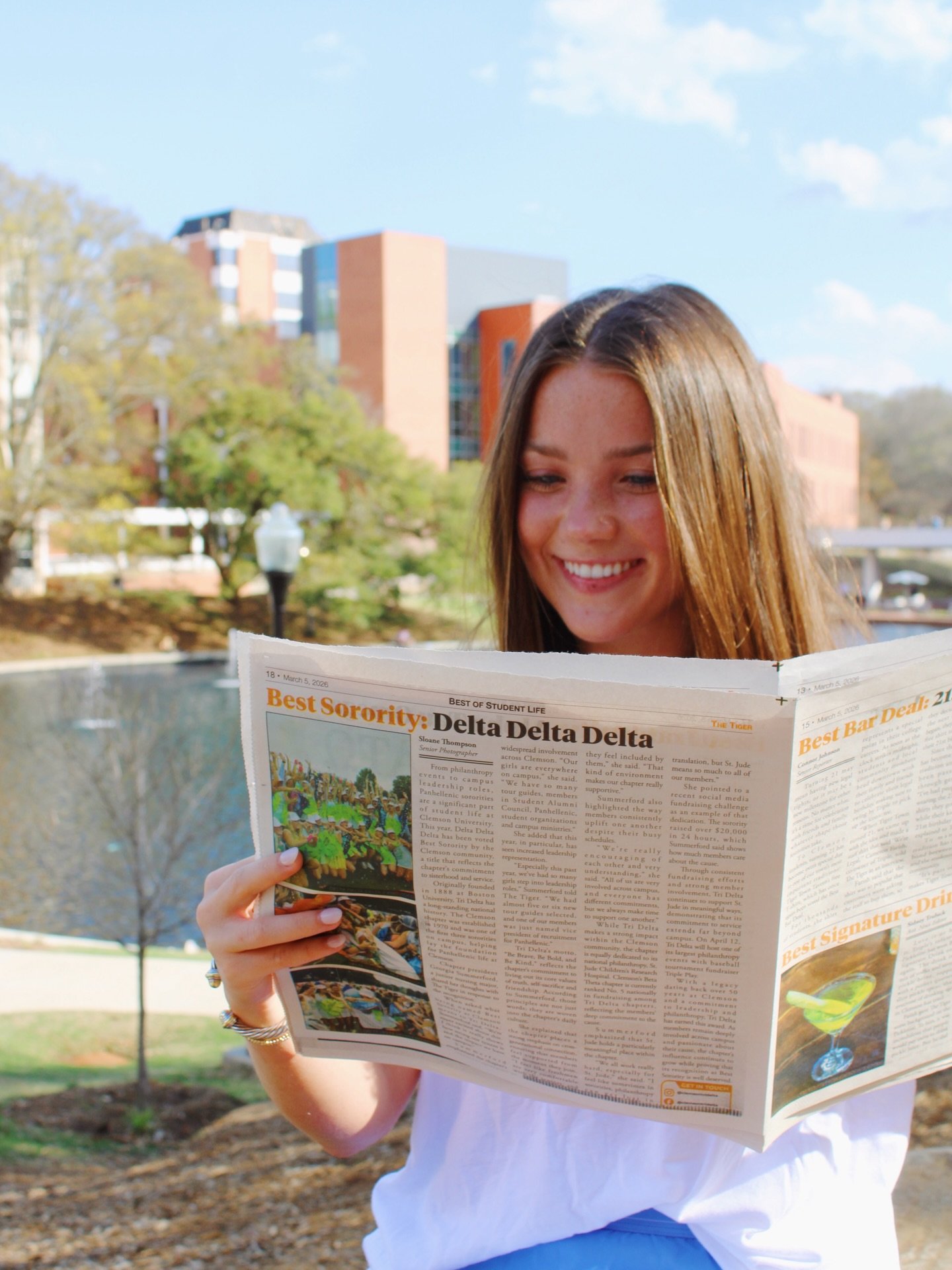 Spending our #TRIDELTATUESDAY as the best sorority on campus!!! 

We are so honored and proud to have been voted best sorority for @thetigercu by the student body! 

We are so thankful for every sister who makes our chapter what it is. This is just a
