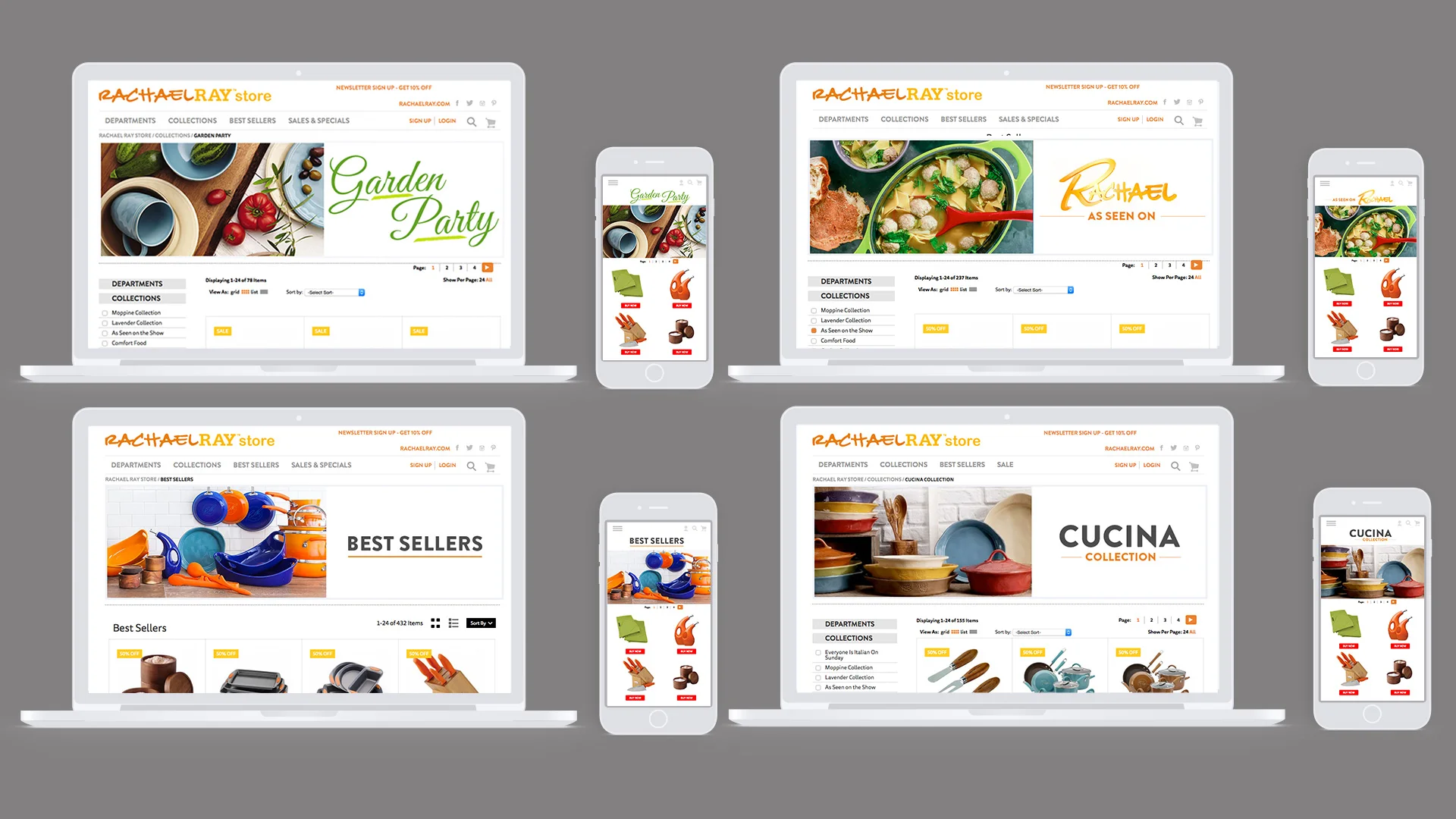 Rachael Ray eCommerce Design