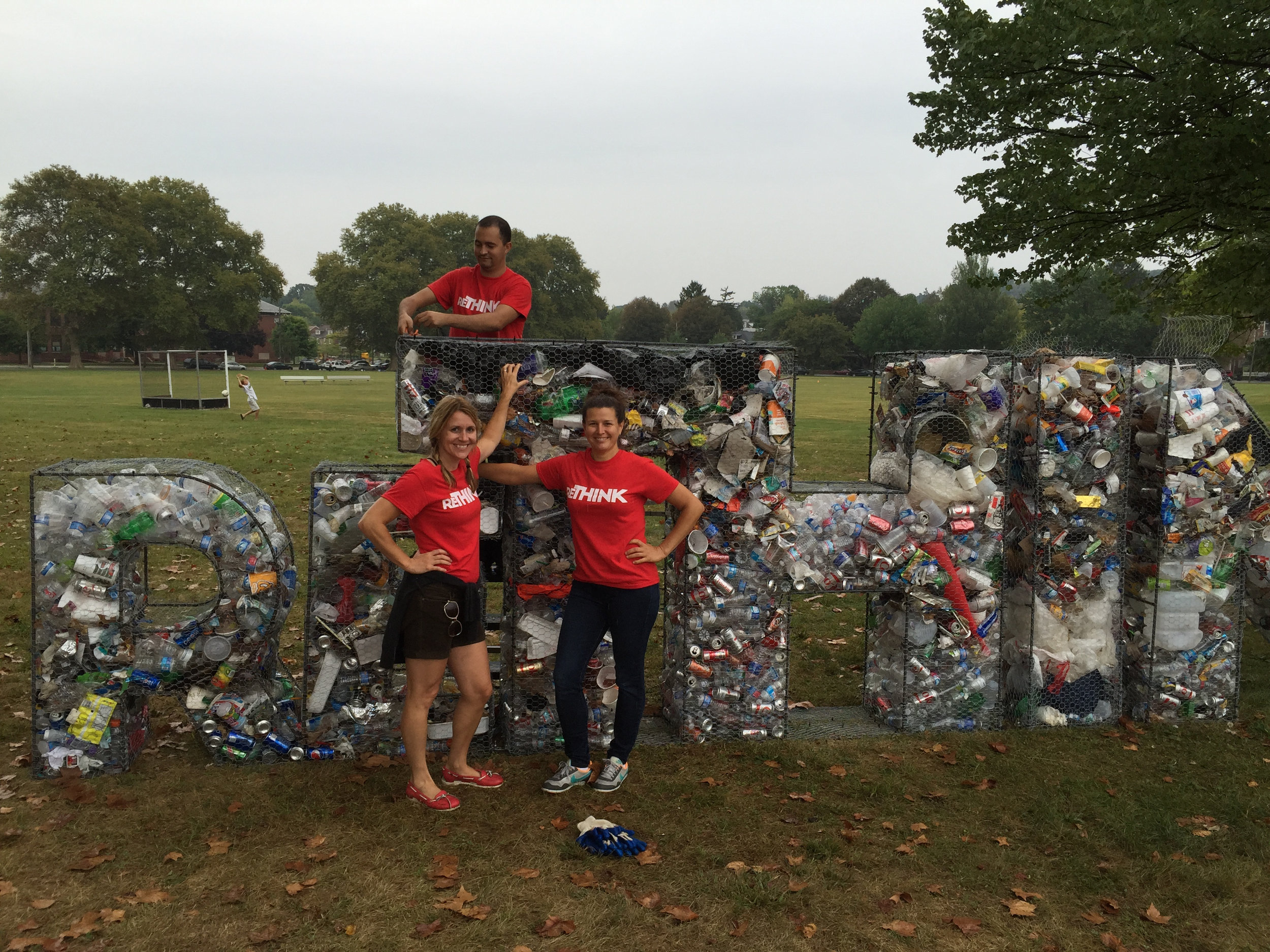 Project managing the "ReThink" Litter Letter project culminated with its initial installation at McCaskey High School