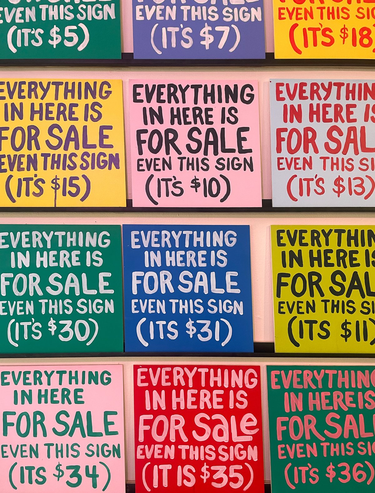 On View at Modern Art: The Corner Store of the $pectacle