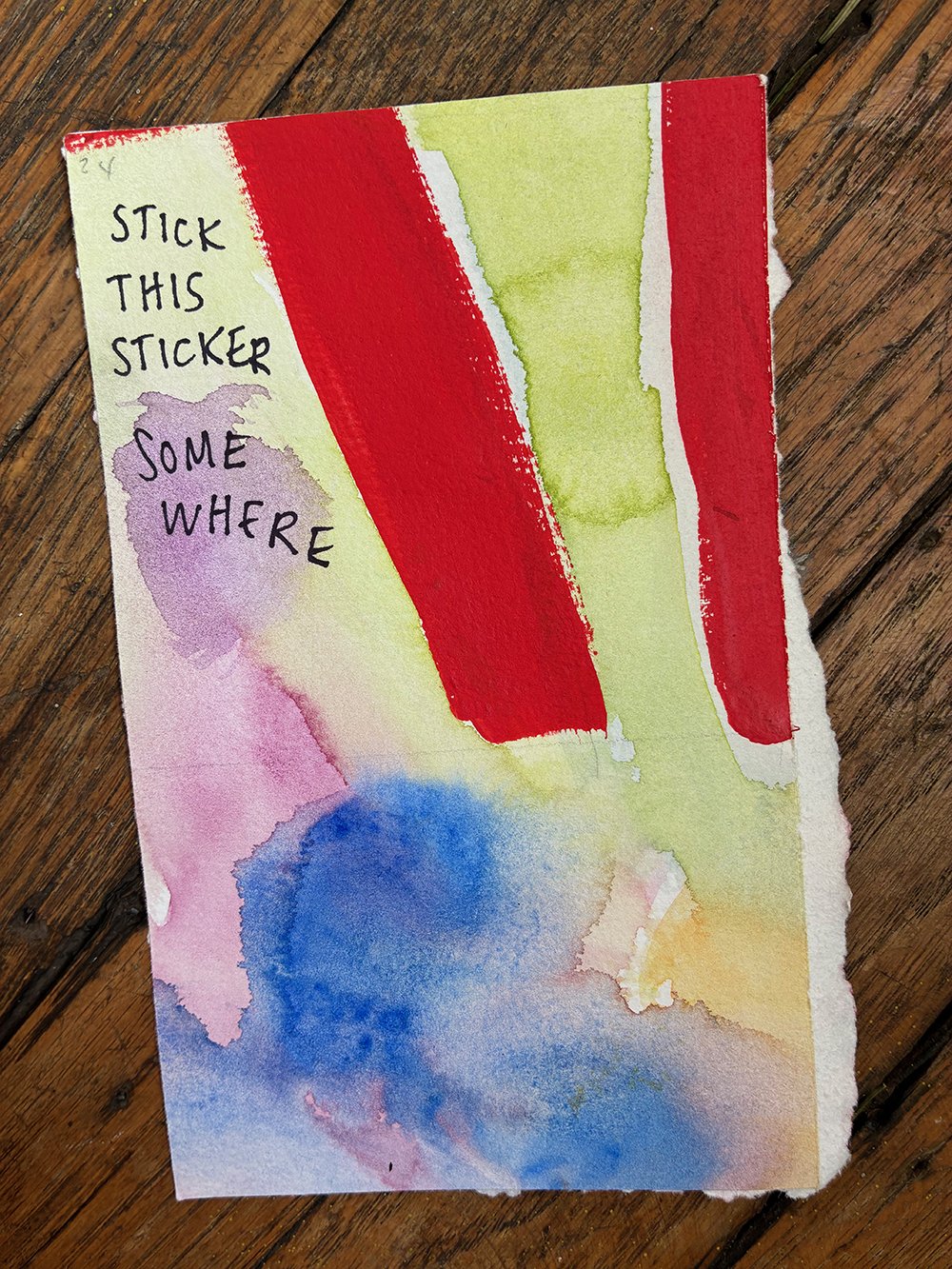 Stick this sticker somewhere