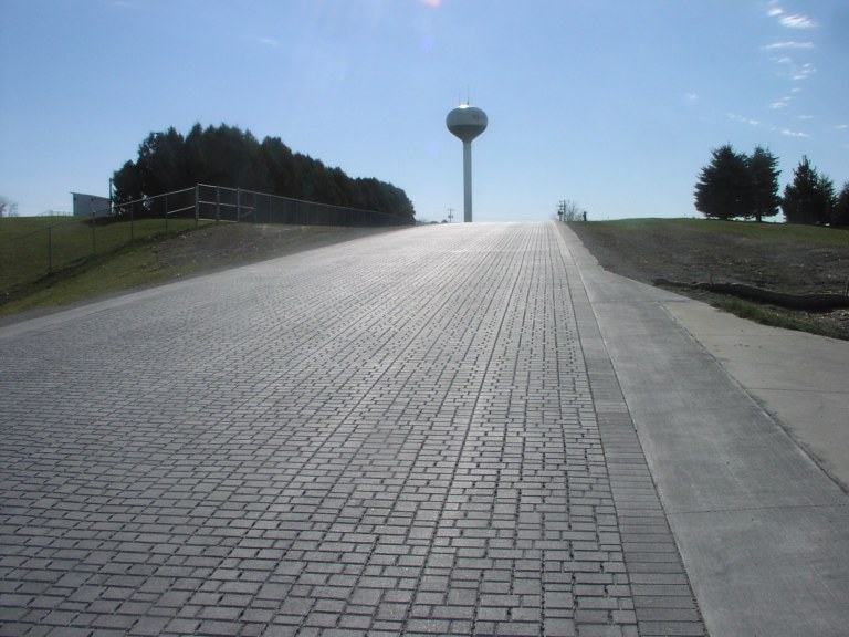 Permeable roadway completed this fall. Photo contributed by Eric Palas.