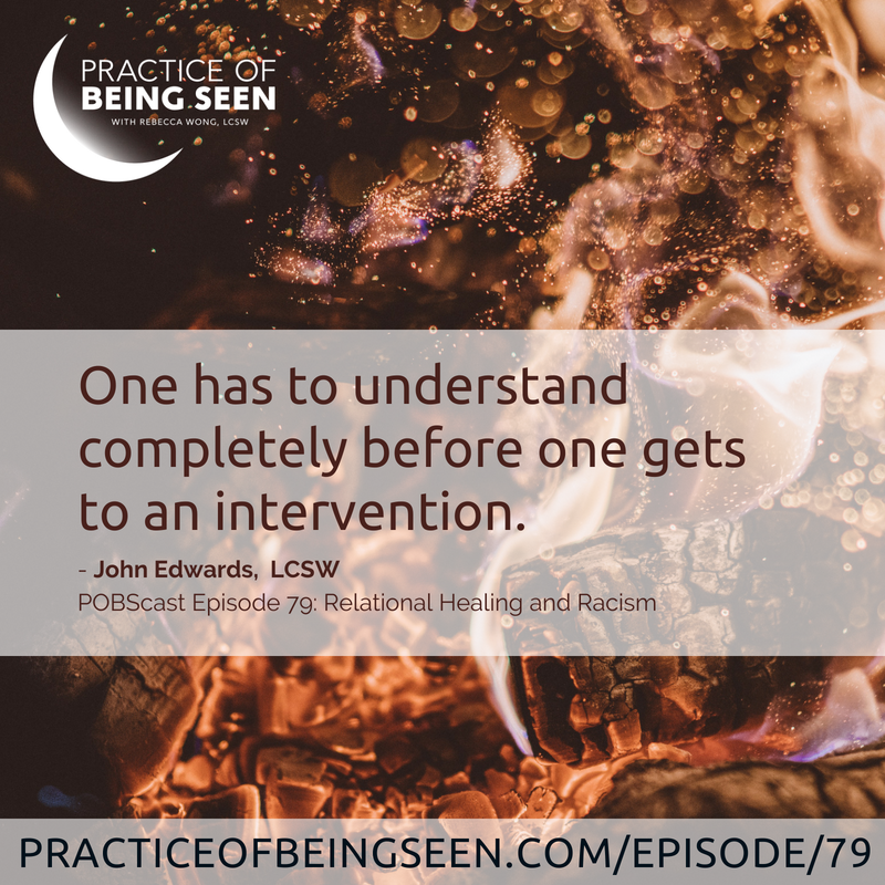 "One has to understand completely before one gets to an intervention." - John Edwards