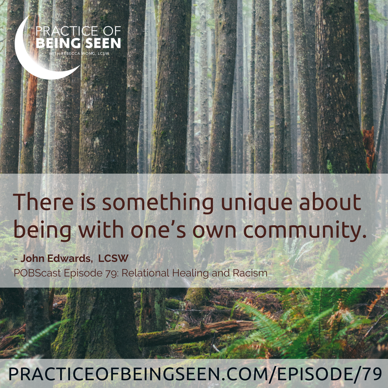 "There is something unique about being with one's own community." - John Edwards