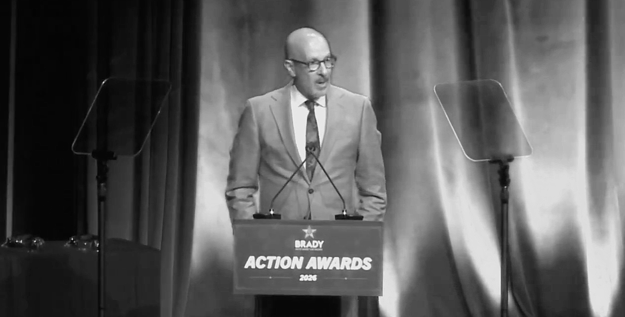 JOSHUA SEFTEL ACCEPTS BRADY AWARD ON BEHALF OF 'ALL THE EMPTY ROOMS'