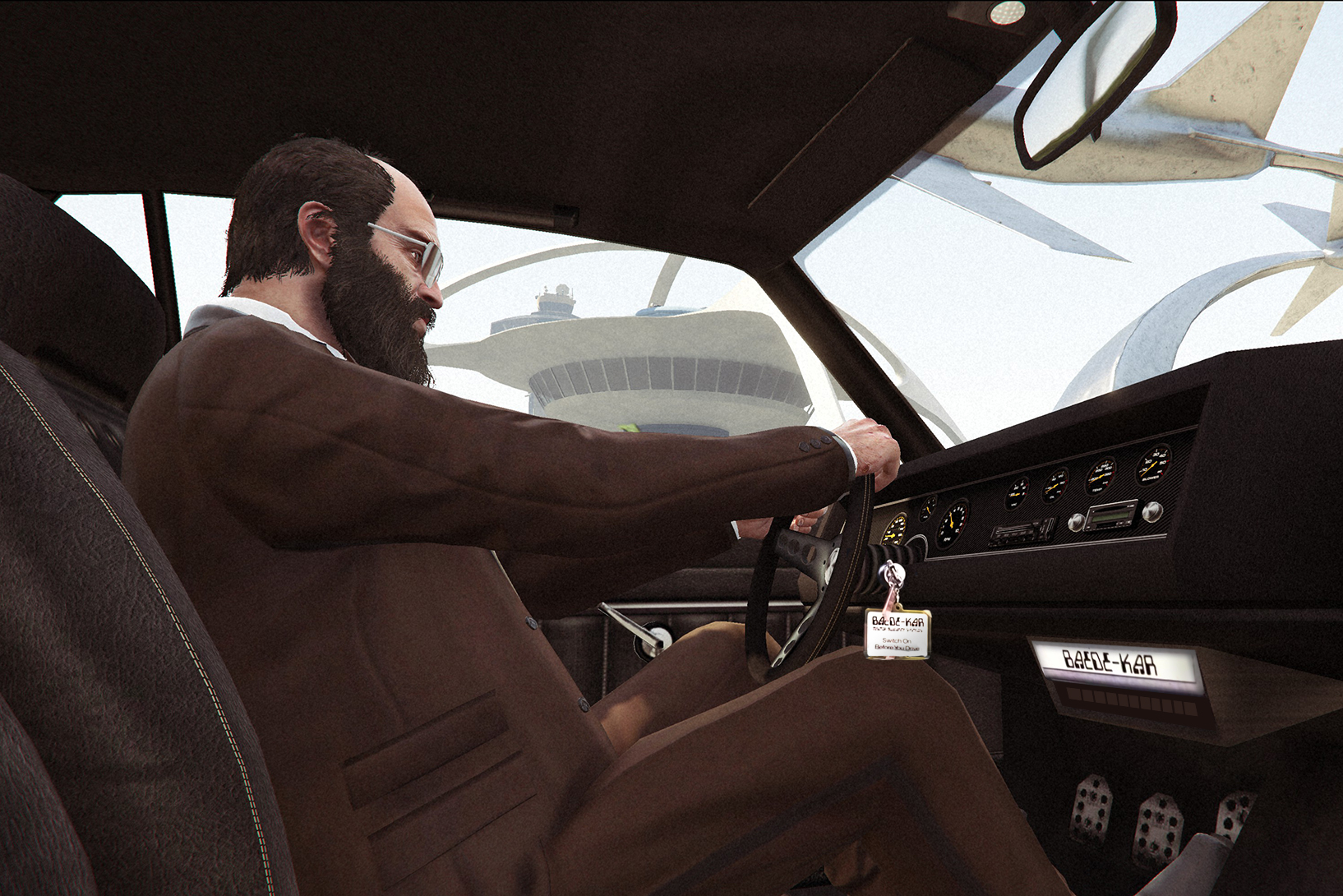 Banham in the GTA V version of his 'Baede-Kar.'