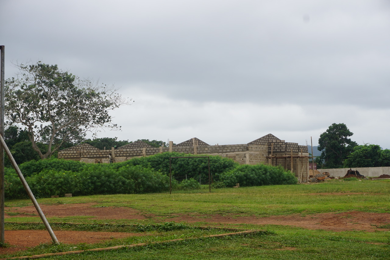 The view from the school property.