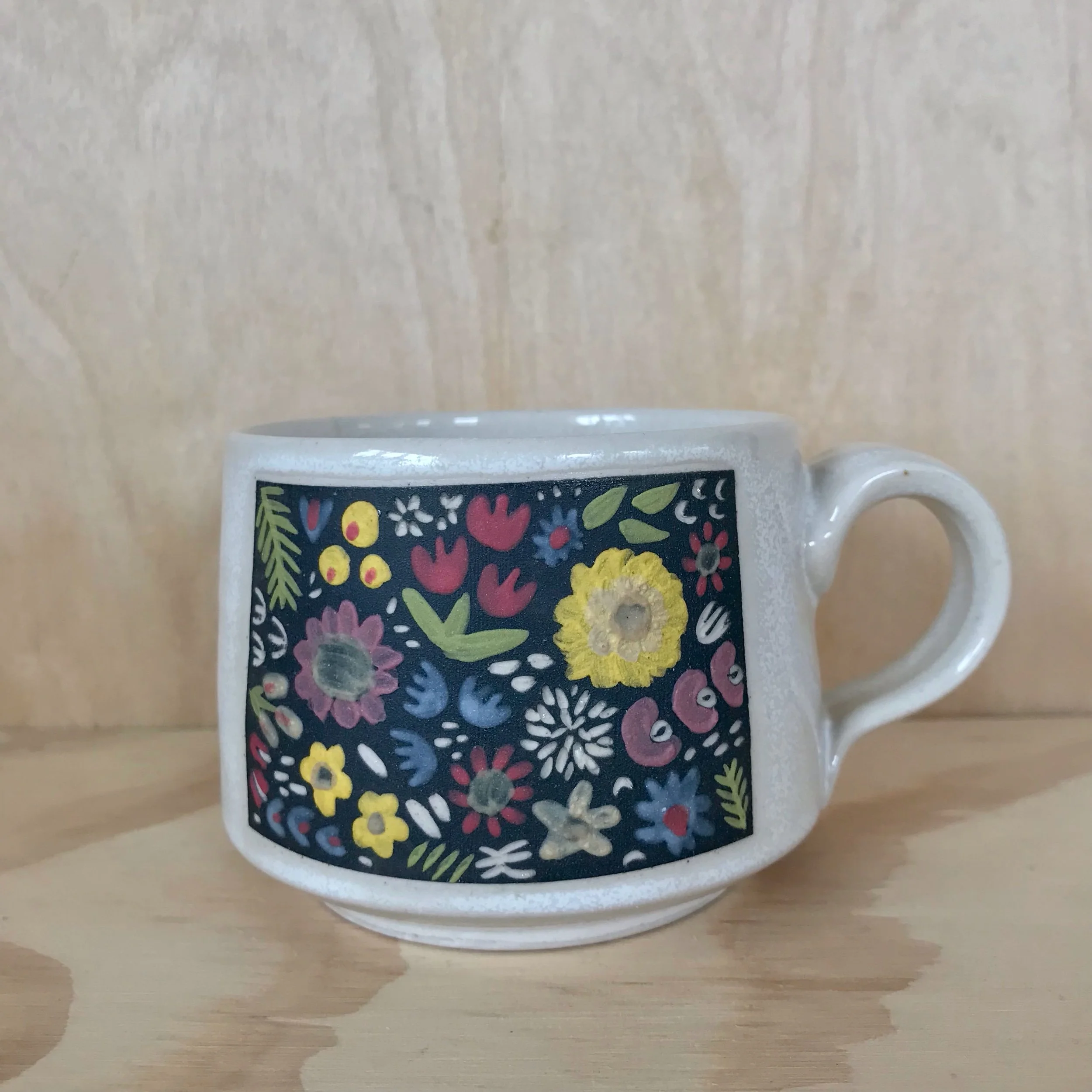 Floral mugs