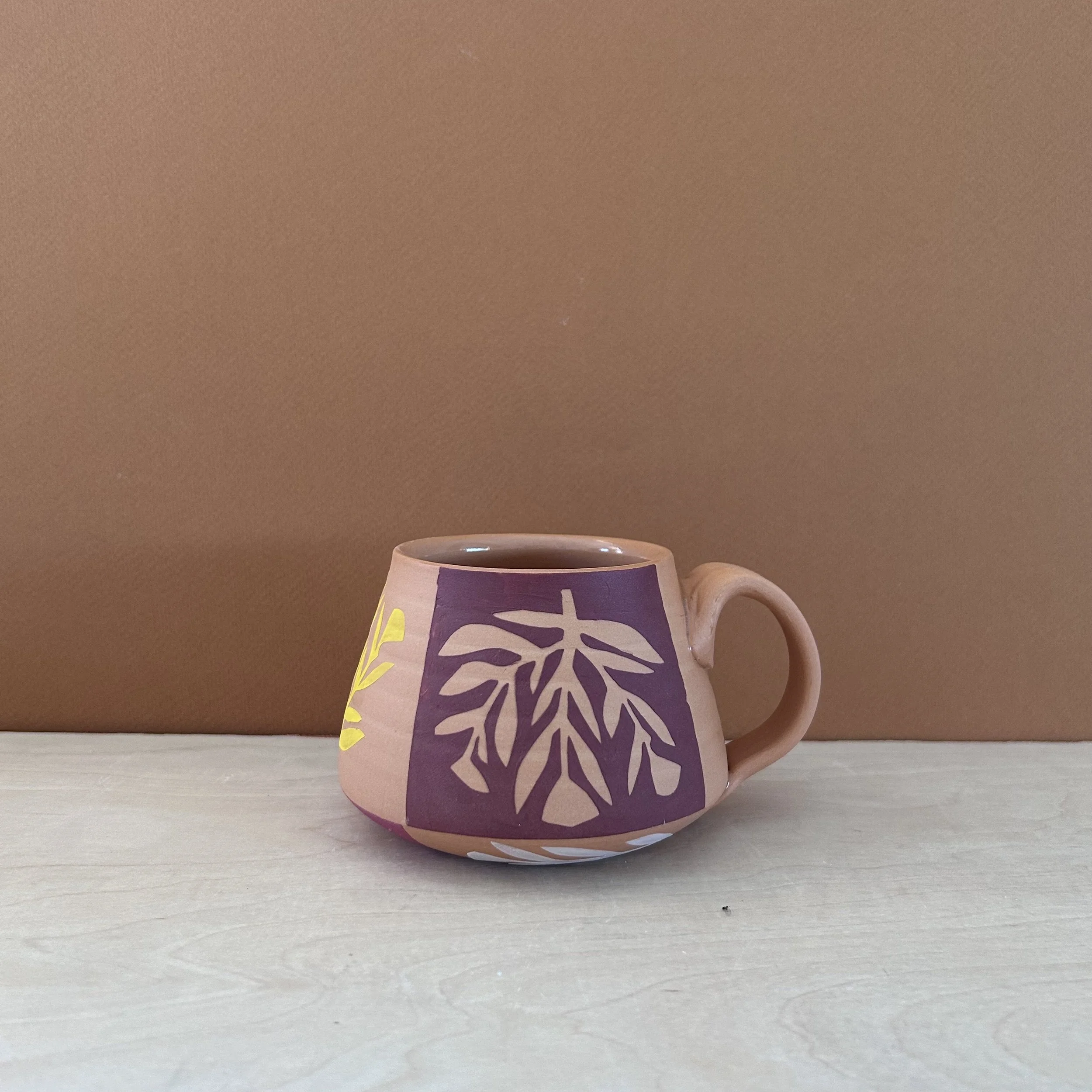 Floral Block Mug 1