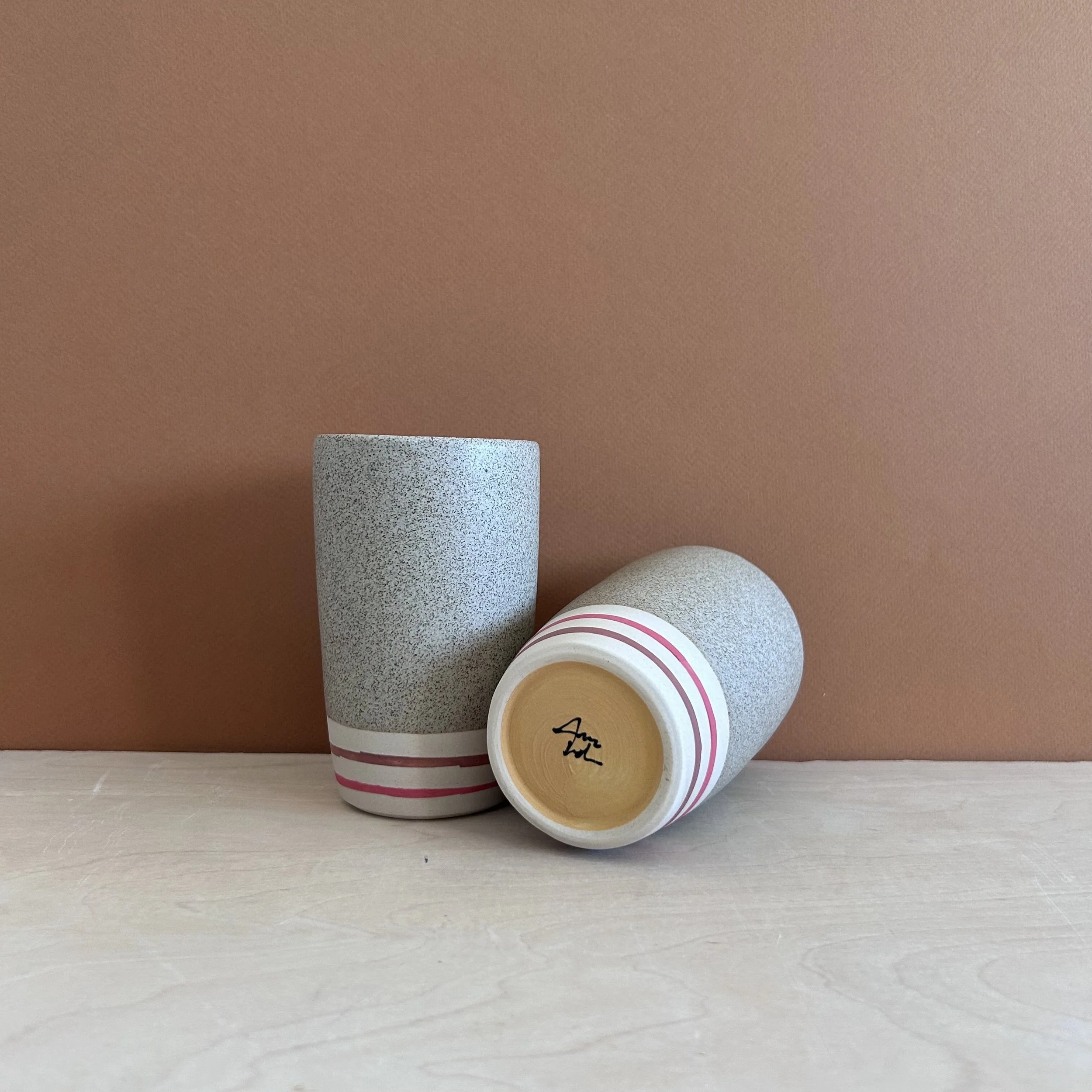 Speckled Cream Tumblers