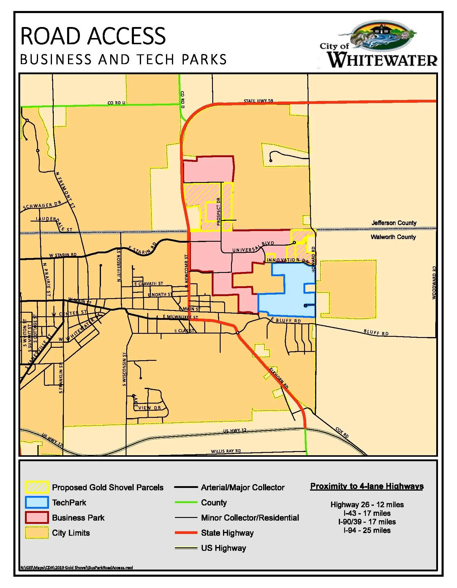 Road Access Map to Business &amp; Tech Park
