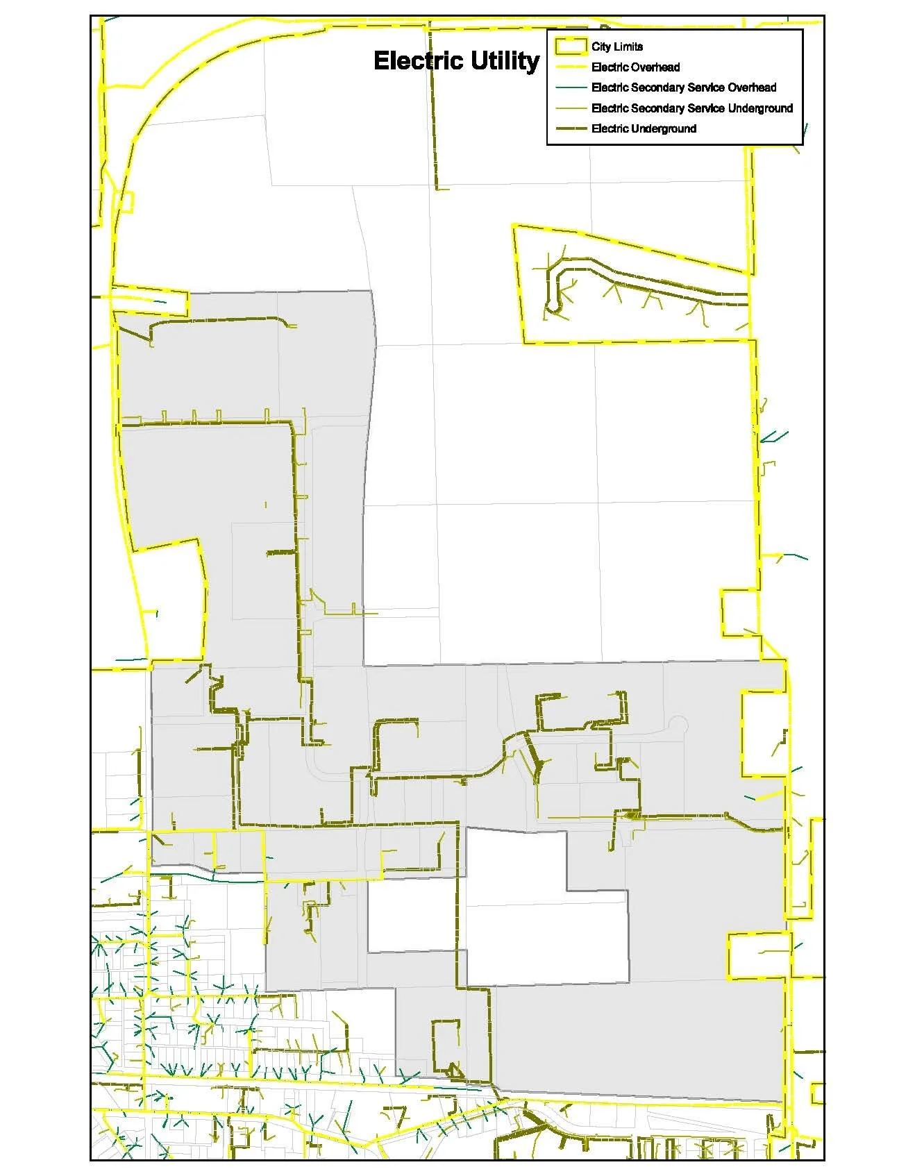 Map of Electric Utility in Whitewater WI