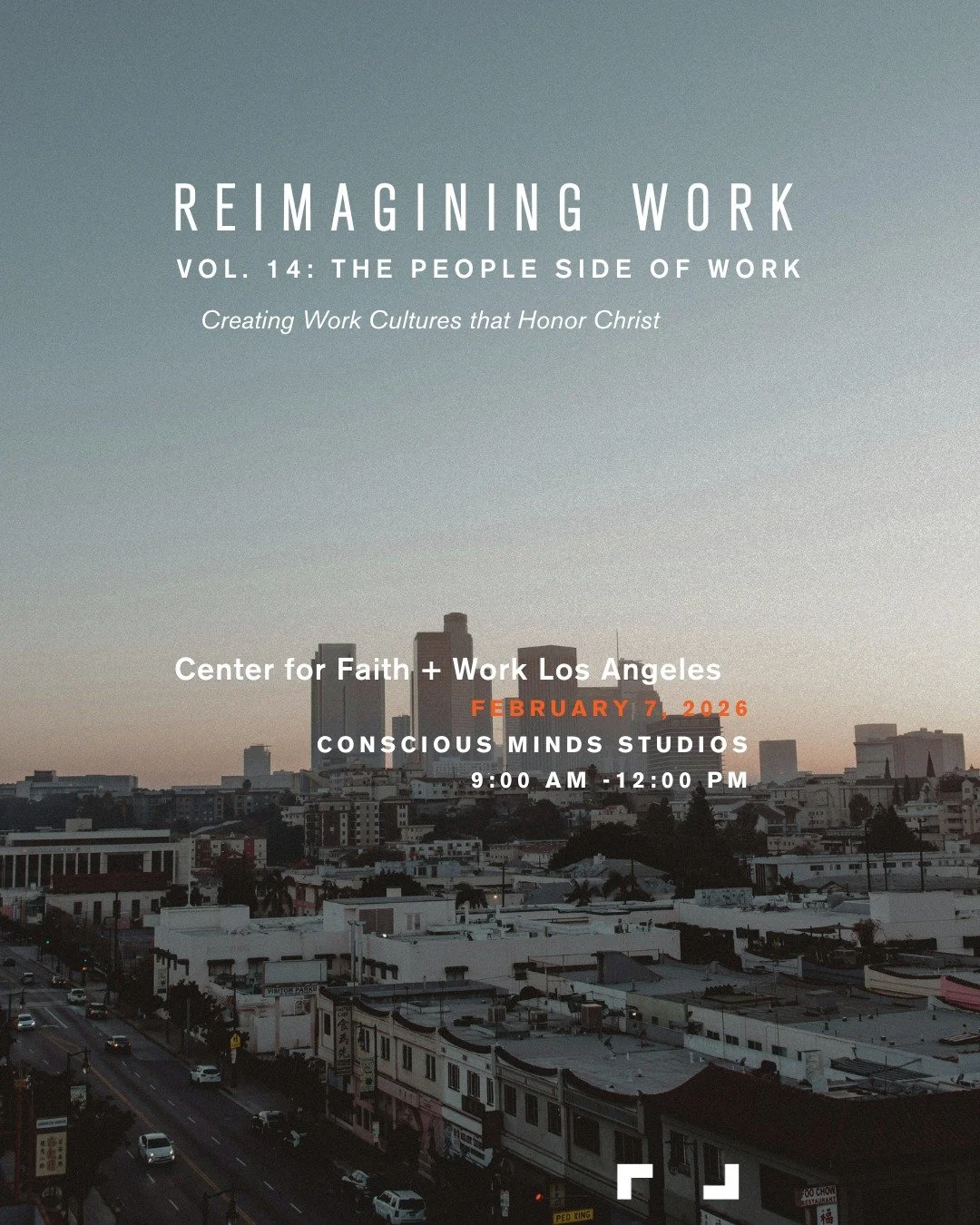 What would it look like to build workplaces that truly honor Christ and care for people&mdash;not just policies? 🌱

Join us for Reimagining Work Vol. 14: The People Side of Work, a morning designed to inspire professionals to lead with wisdom, integ