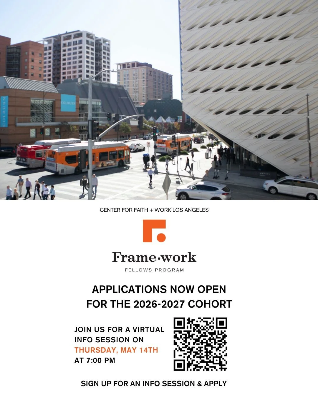 Do you long for truly meaningful work&mdash;work that leads to real flourishing? ✨

Framework Fellows equips leaders with a gospel-shaped vision for vocation, purpose, and cultural impact.

Join us for a free information session on May 14th at 7pm PS