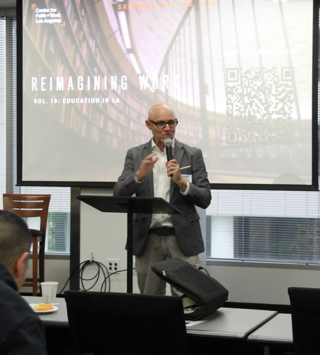 On Saturday, May 2nd, we gathered for our Reimagining Work event, Education in LA. It was a meaningful and intimate morning filled with wisdom, encouragement, and practical insight on cultivating educational spaces that honor Christ and care well for
