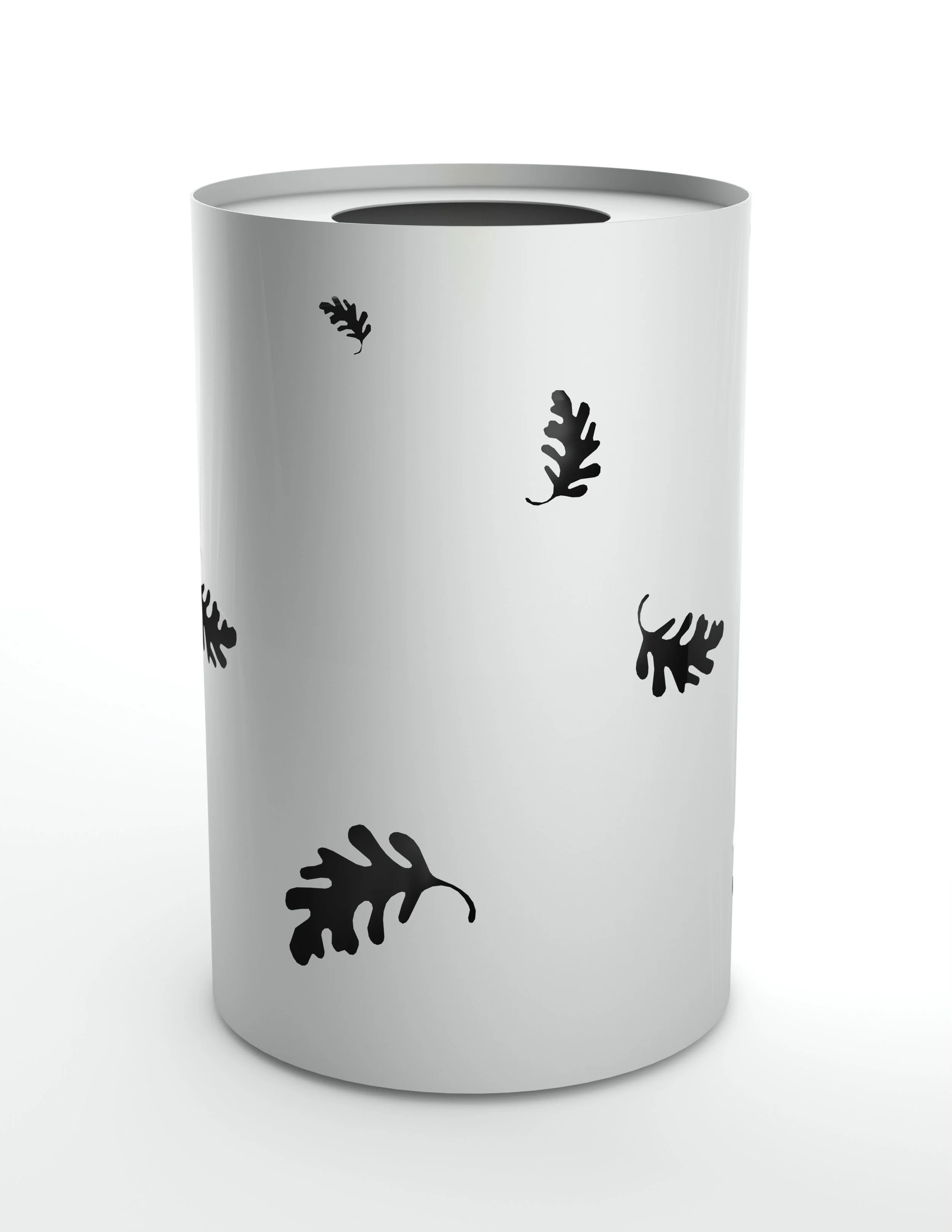 CYL TRASH RECEPTACLE