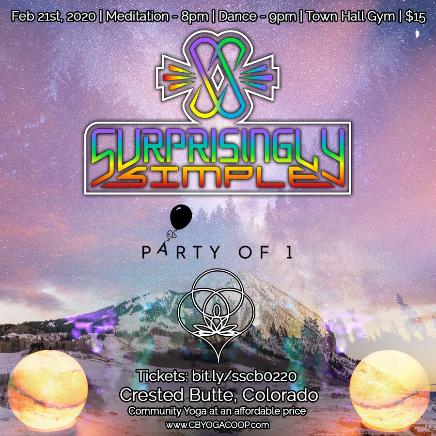 Meditation, Music + Dance with SurprisinglySimple and Party of 1