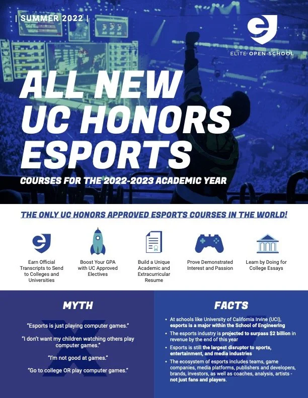 New EOS Esports Course Offerings