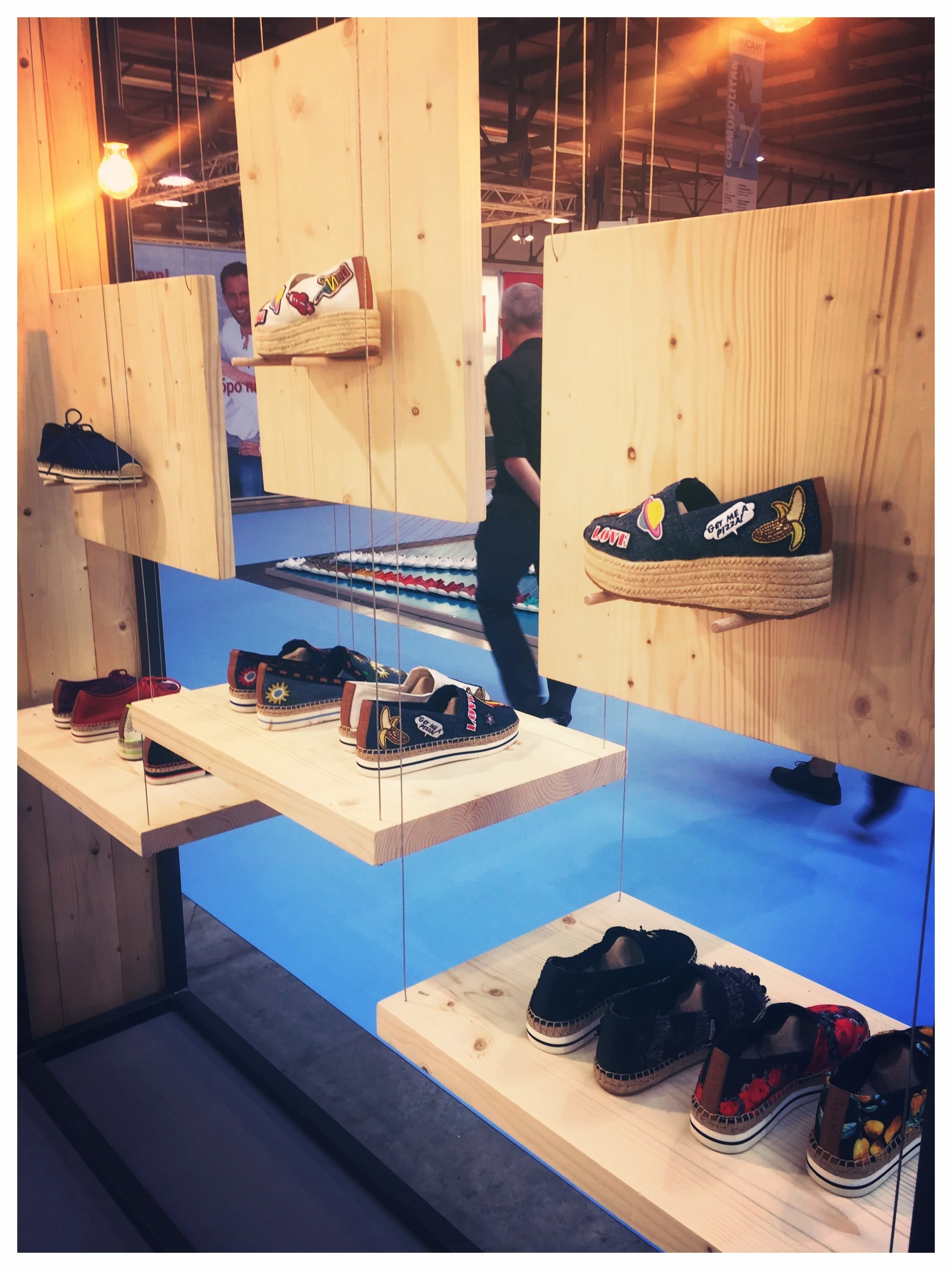  The Joy &amp; Mario booth for the Micam show held in Milan, Italy. &nbsp;I designed this booth in Los Angeles and then found a design firm to build and install the booth in Italy. 