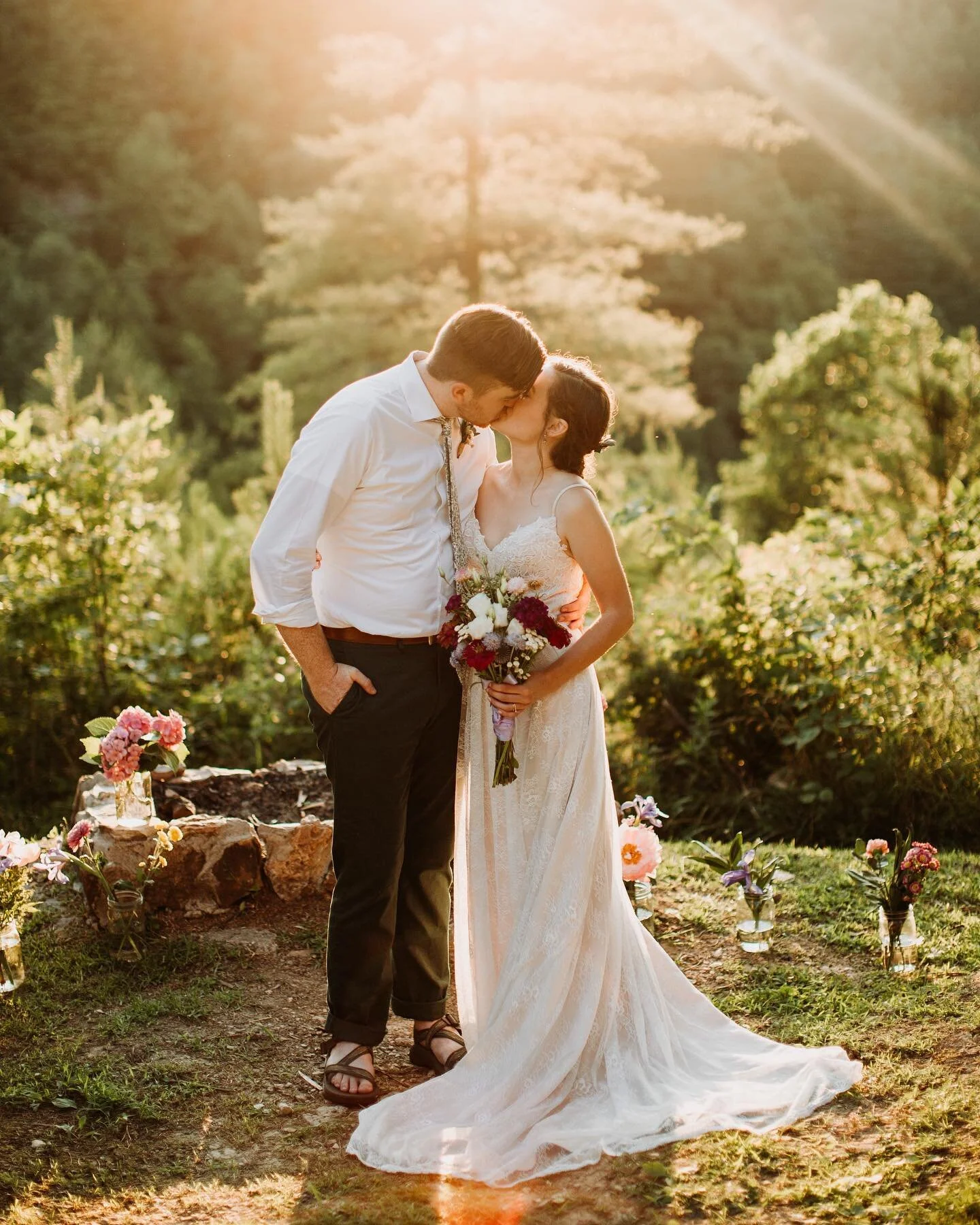 7/11/20 &bull; After a three year engagement, I sprinted down the aisle to marry my best friend on Saturday. It didn&rsquo;t look the way we imagined it, but it was a perfectly messy, wonderful day in our favorite place. Thanks to @morganhimesphoto f