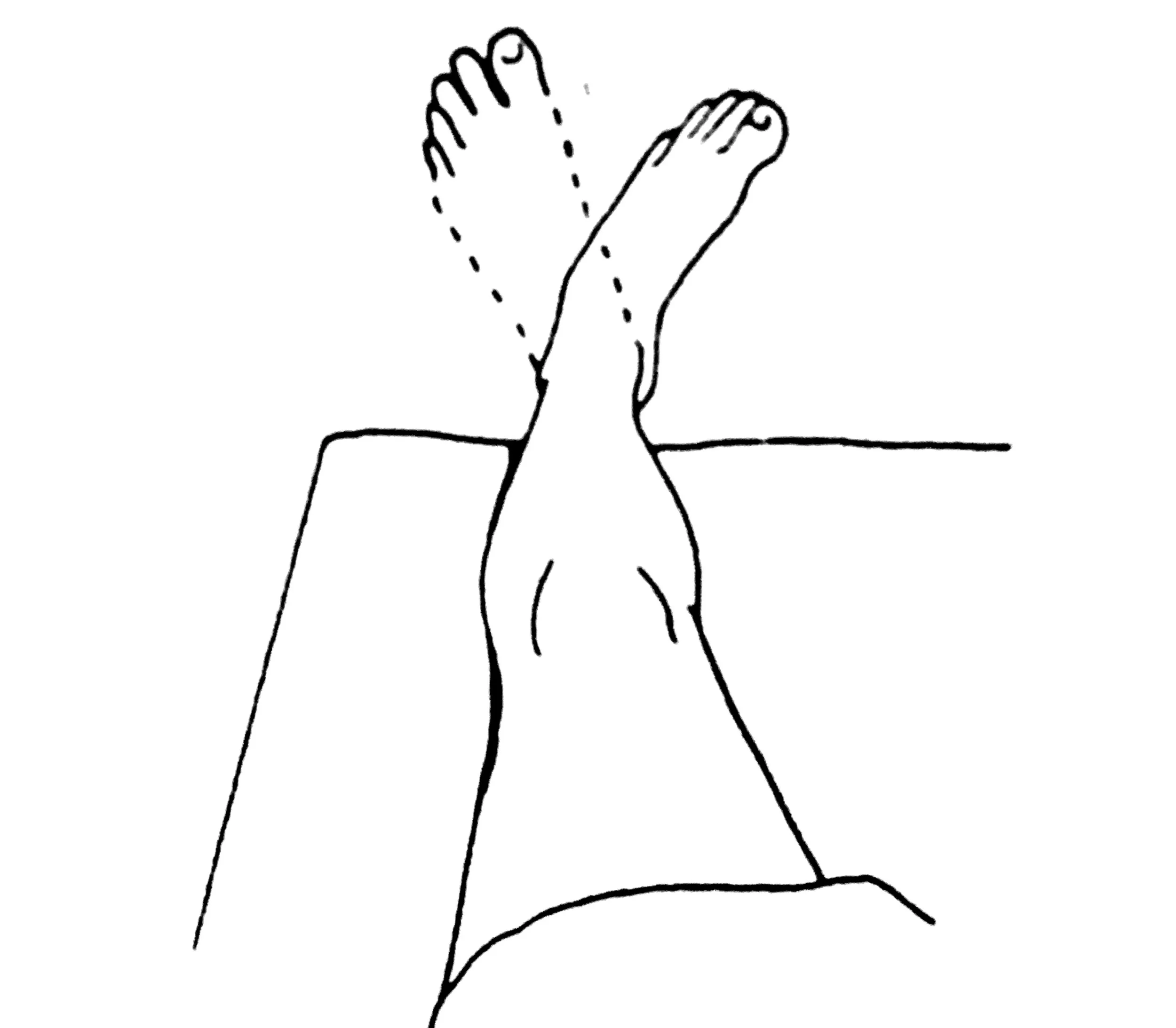 With leg relaxed, gently turn ankle/foot in and out. Move through full range of motion. Avoid pain. Repeat several times a few times a day.