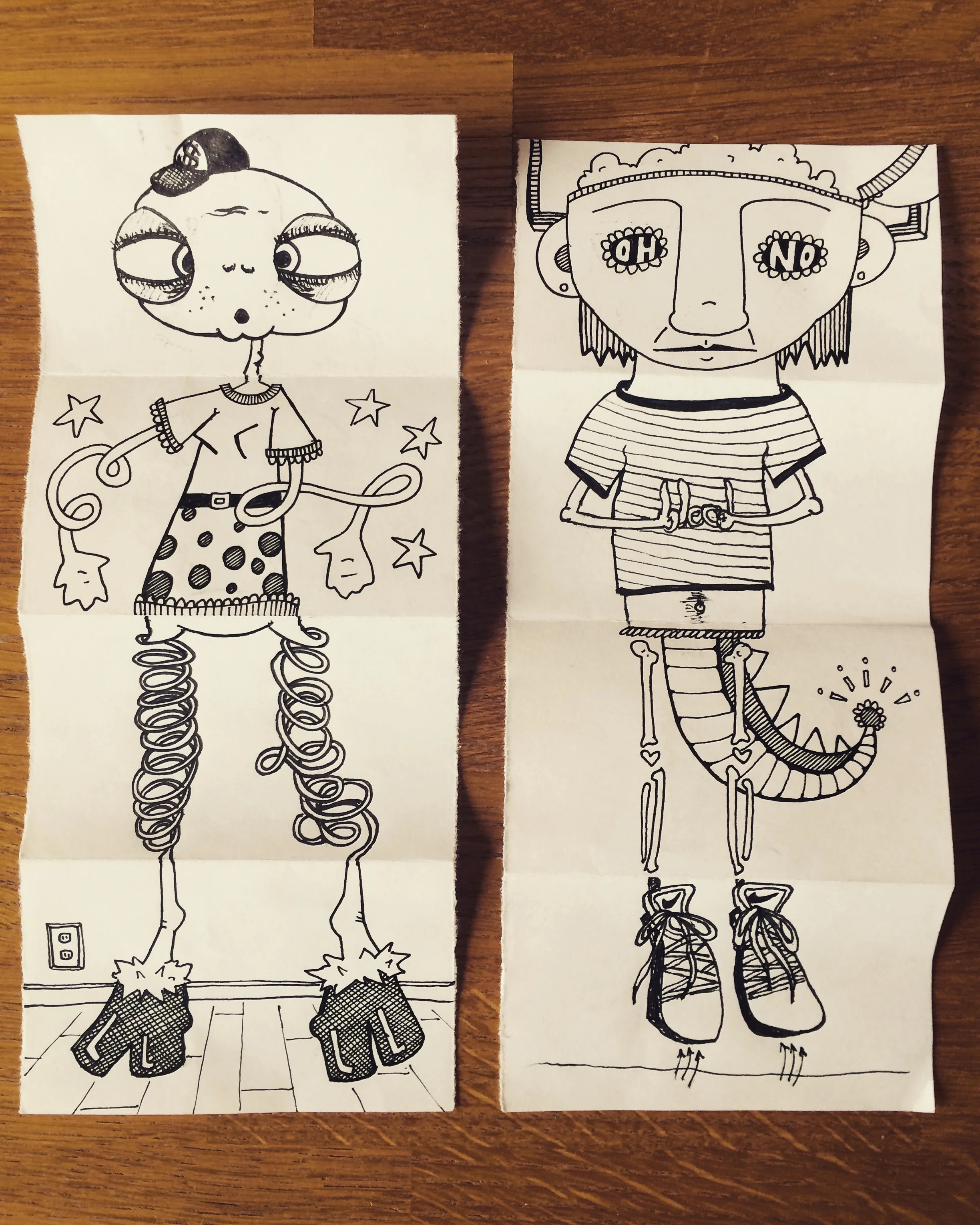  Exquisite corpse with Nicholas 