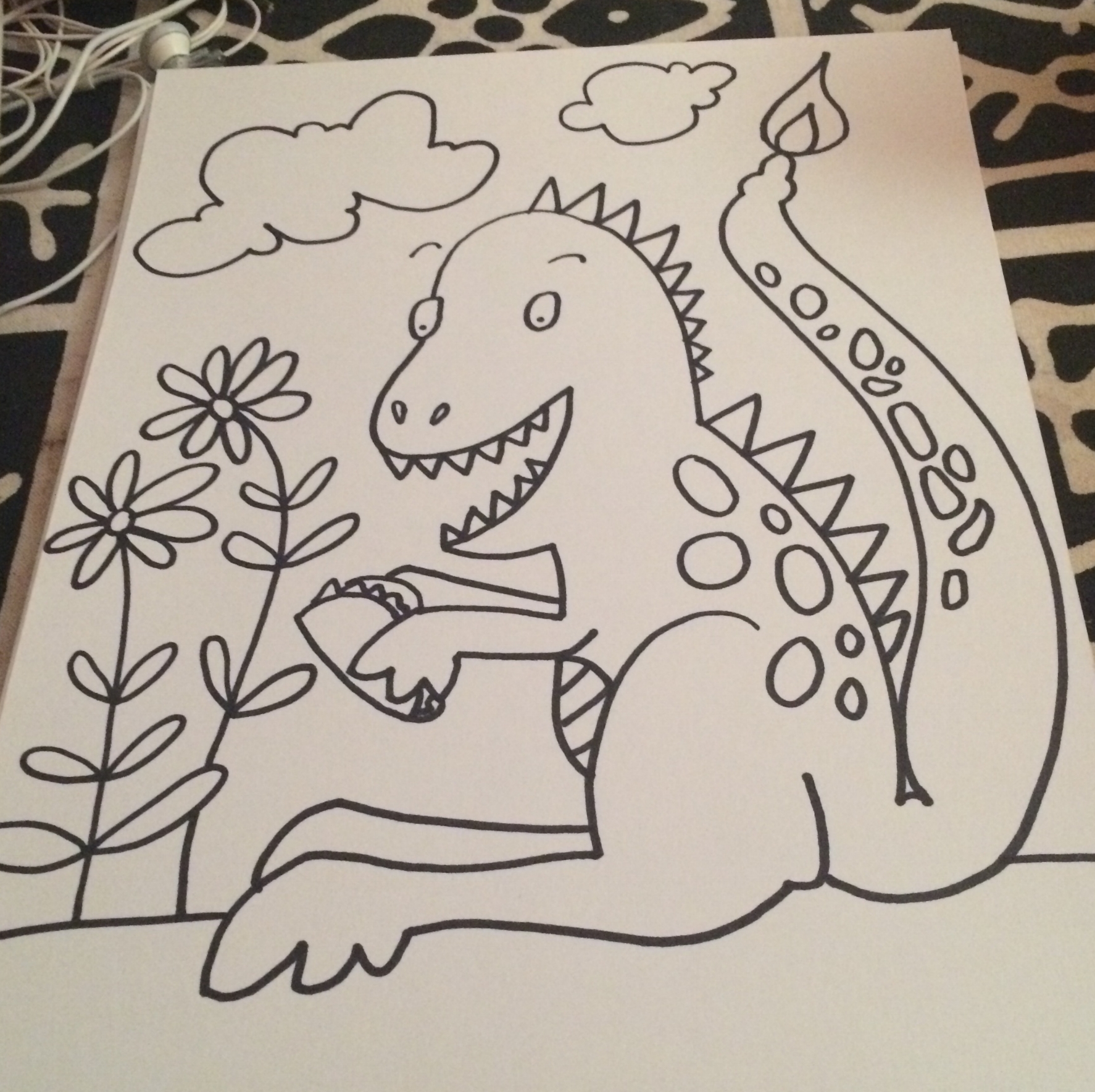  Coloring book page for Elijah 