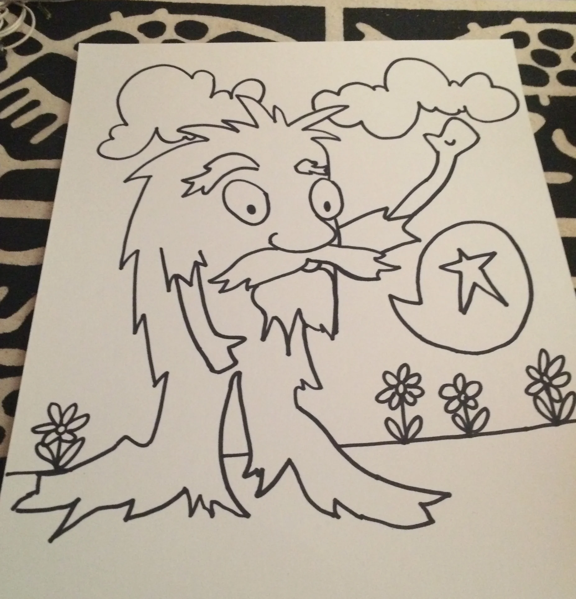 Coloring book page for Elijah 