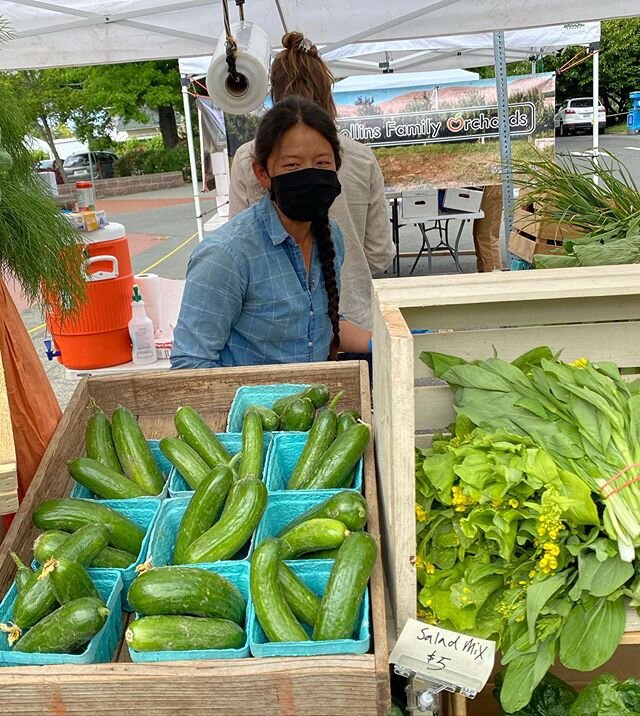 Trust us, we&rsquo;re smiling under these masks. #qafm is open 3-7:30pm today with a wide selection of the finest locally grown fruits, vegetables, meats and artisan foods! We&rsquo;ll see you soon!