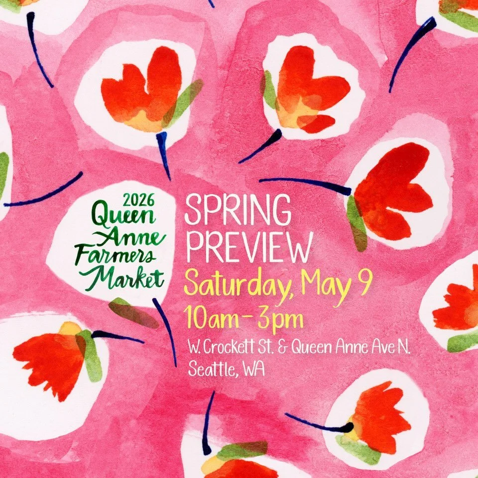 We're sprouting 🌱 for the season!  Our annual one-day-only Spring Preview Day returns to help kick-off our upcoming season!  Exactly *FOUR* weeks from today - on May 9 from 10am-3pm - you'll enjoy a sampling of our farm and food vendors that will be