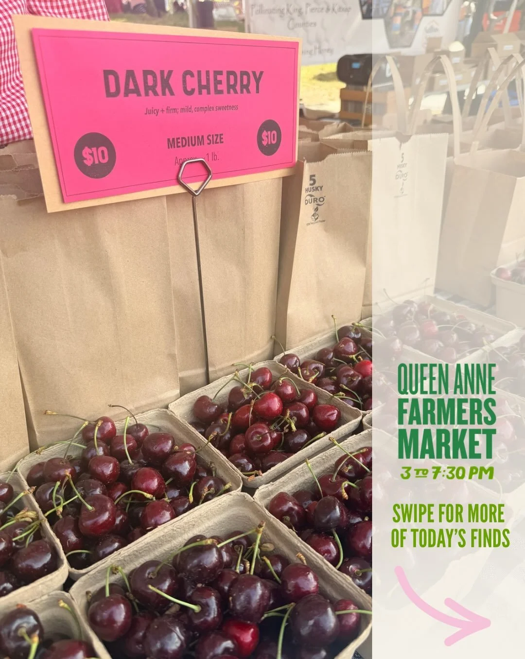 OPEN NOW for our first market of June!  Sneak a peek at the finds at today's clear skies market at the top of Queen Anne!

🍓55 farm and food vendors
⏱️ 3:00-7:30pm
📍West Crockett Street and Queen Avenue North at the top of Queen Anne hill

#queenan
