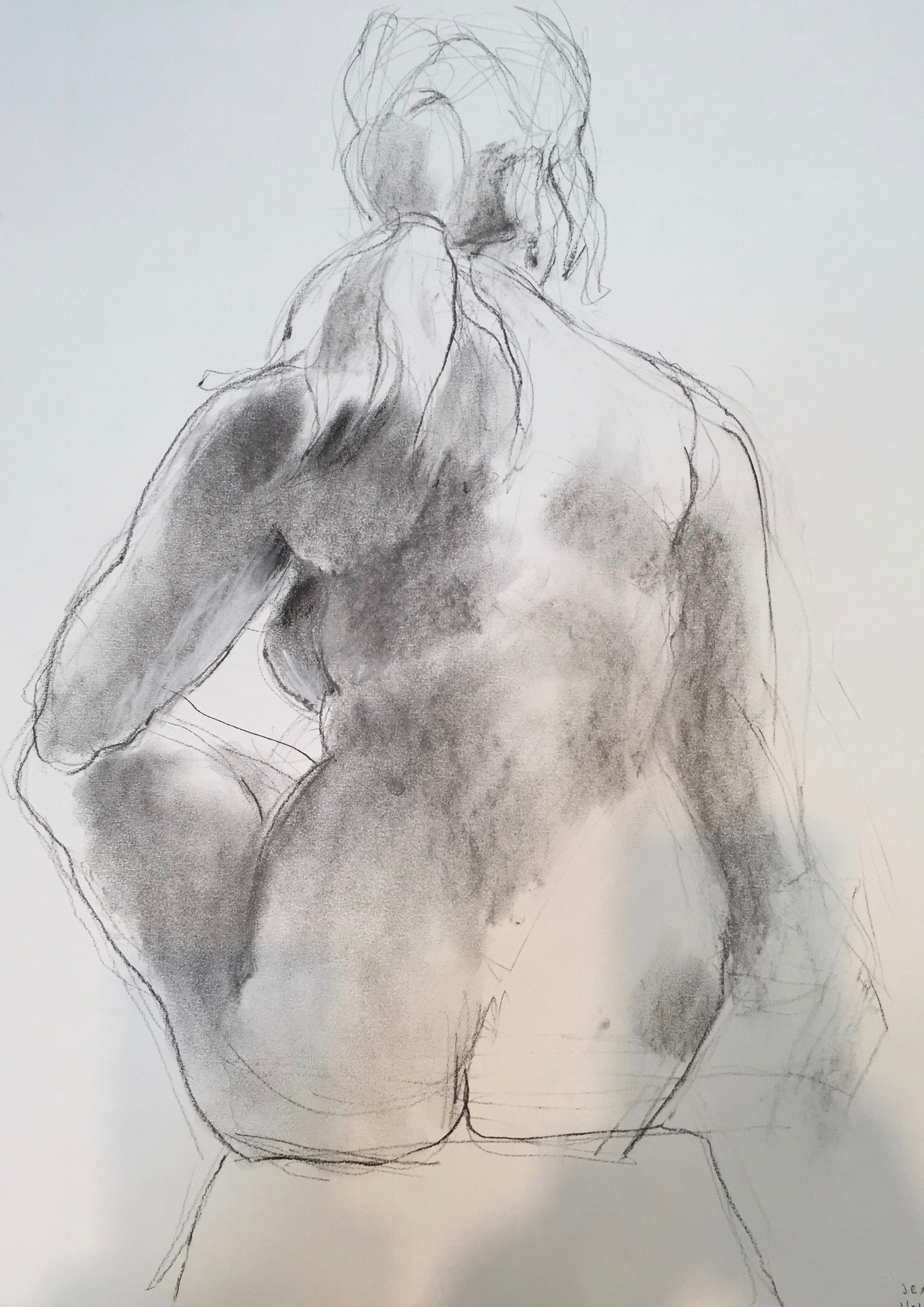 Figure Study: ponytailed woman 