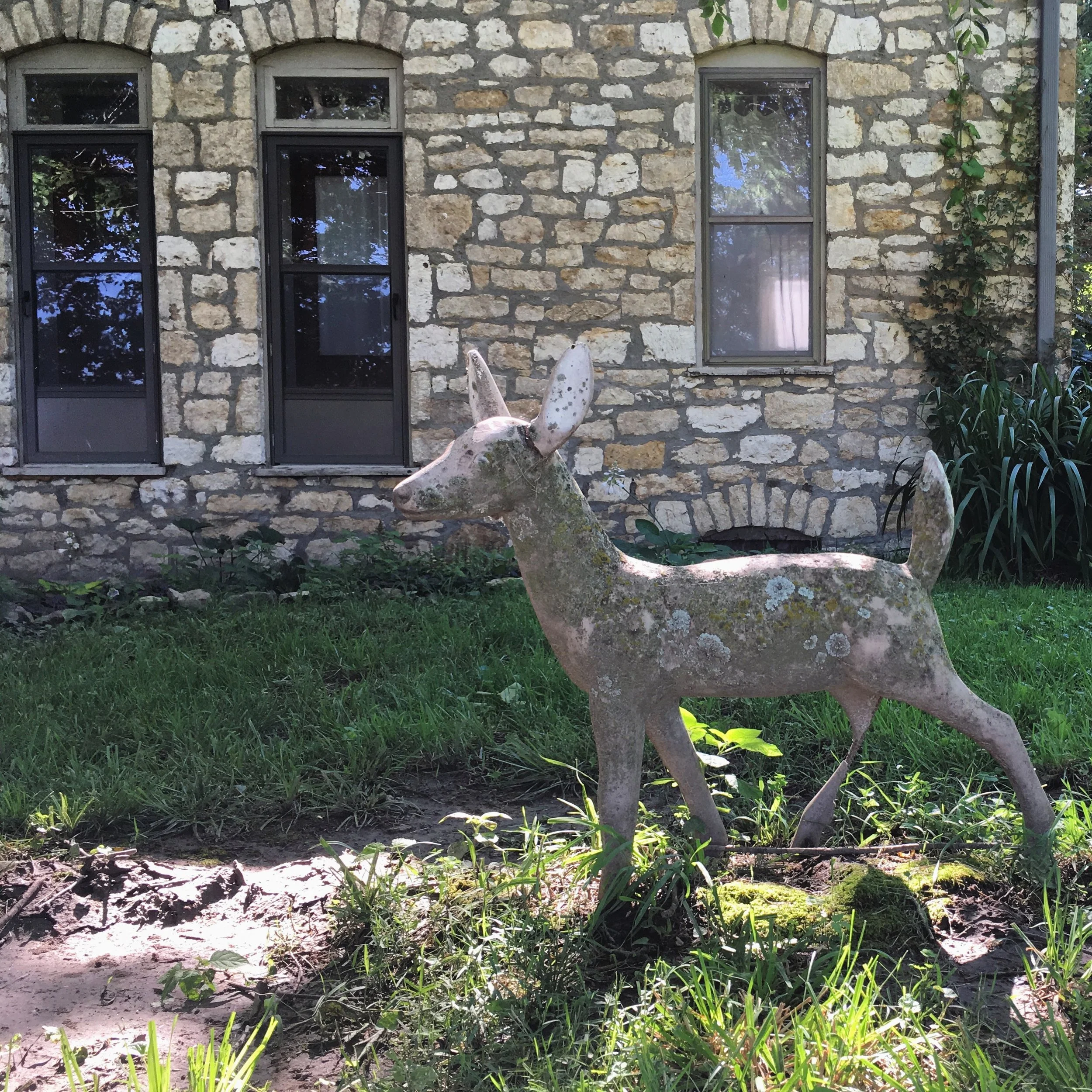 Rumor has it there's a cat buried by the deer. Rumor has it it was a very good cat. RIP, kitty.&nbsp;