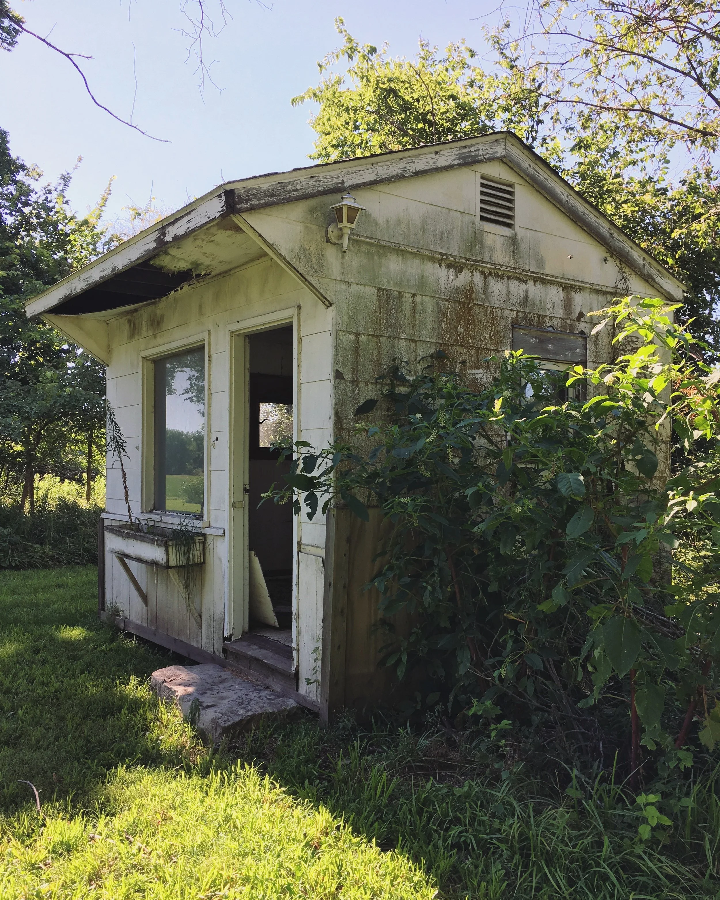 The playhouse, a clear relic of the past.&nbsp;