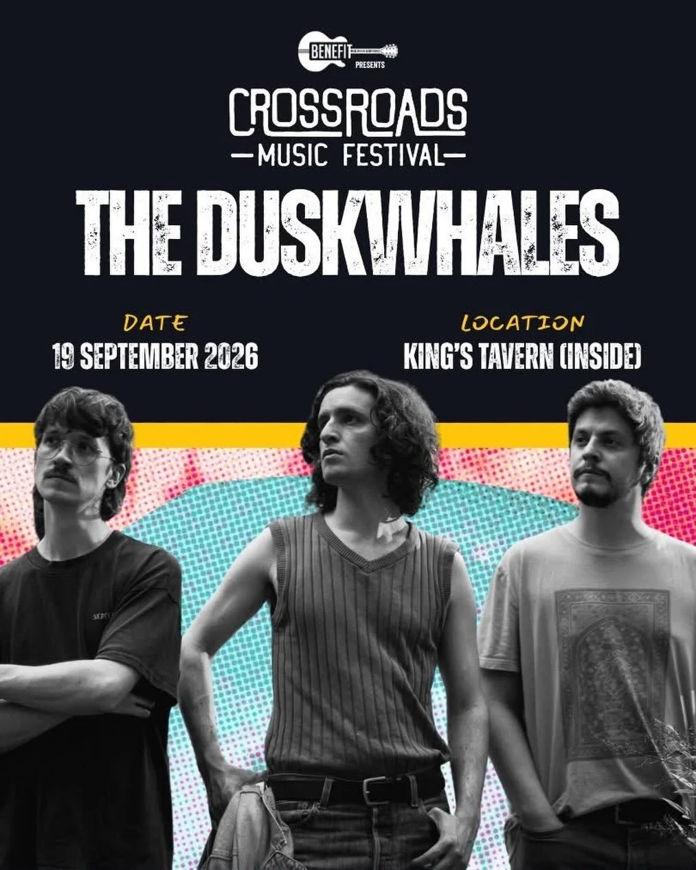 Stoked to be a part of @crossroads_music_fest in Leesburg featuring @sisterhazelband and @lol.tolhurst of @thecure!

Our set is 5:30pm on Sept 19th @kings_tavern_and_wine_bar w/ @airmontroad + @fileacomplaintband 🤙👑🍷